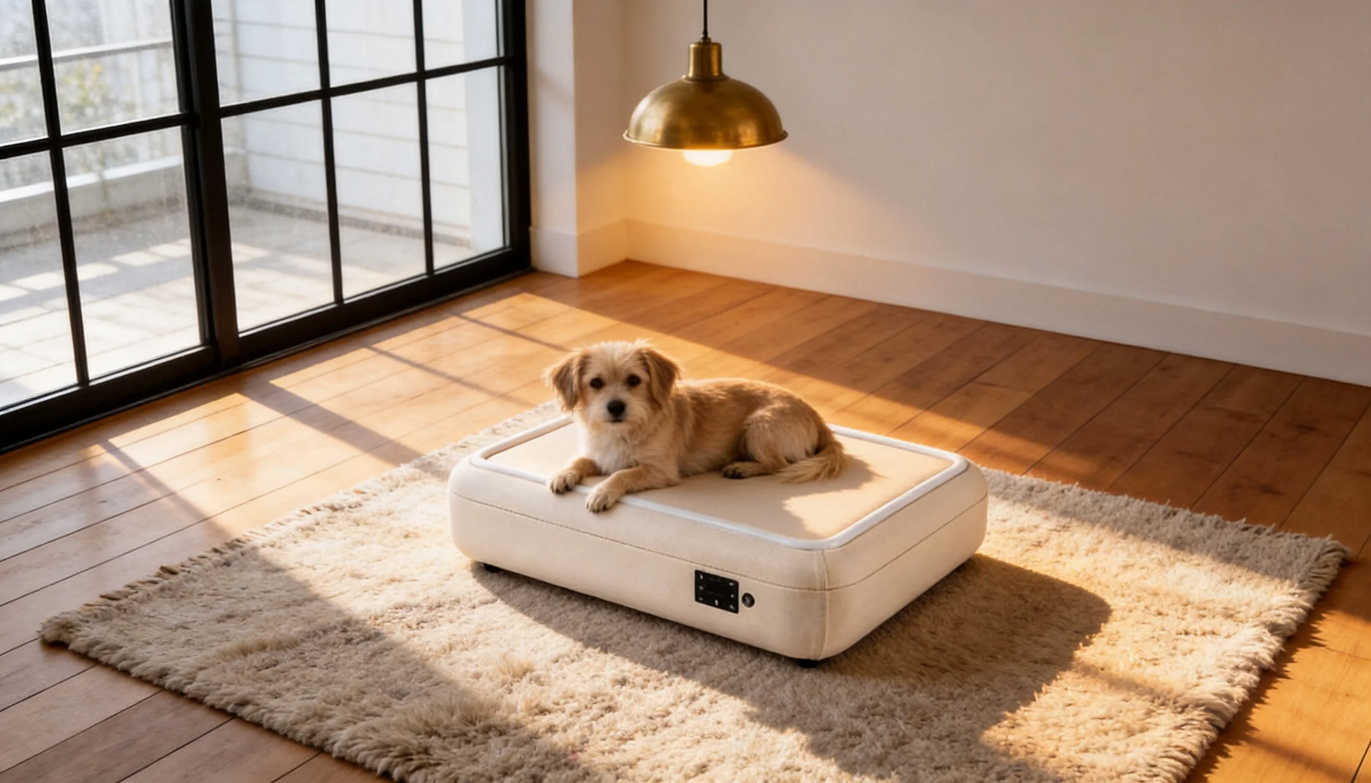 Smart Thermostatic Heated Pet Bed · Soft Velvet Fabric · GuardHound DOG