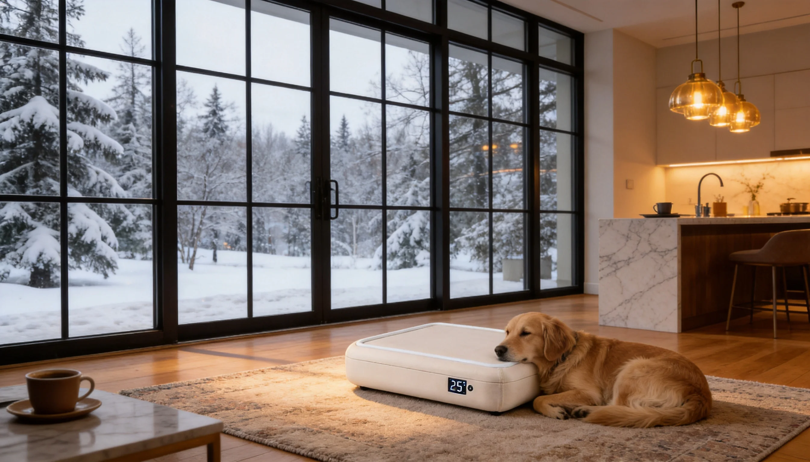 Smart Thermostatic Heated Pet Bed · Smart Thermostatic Control · GuardHound DOG