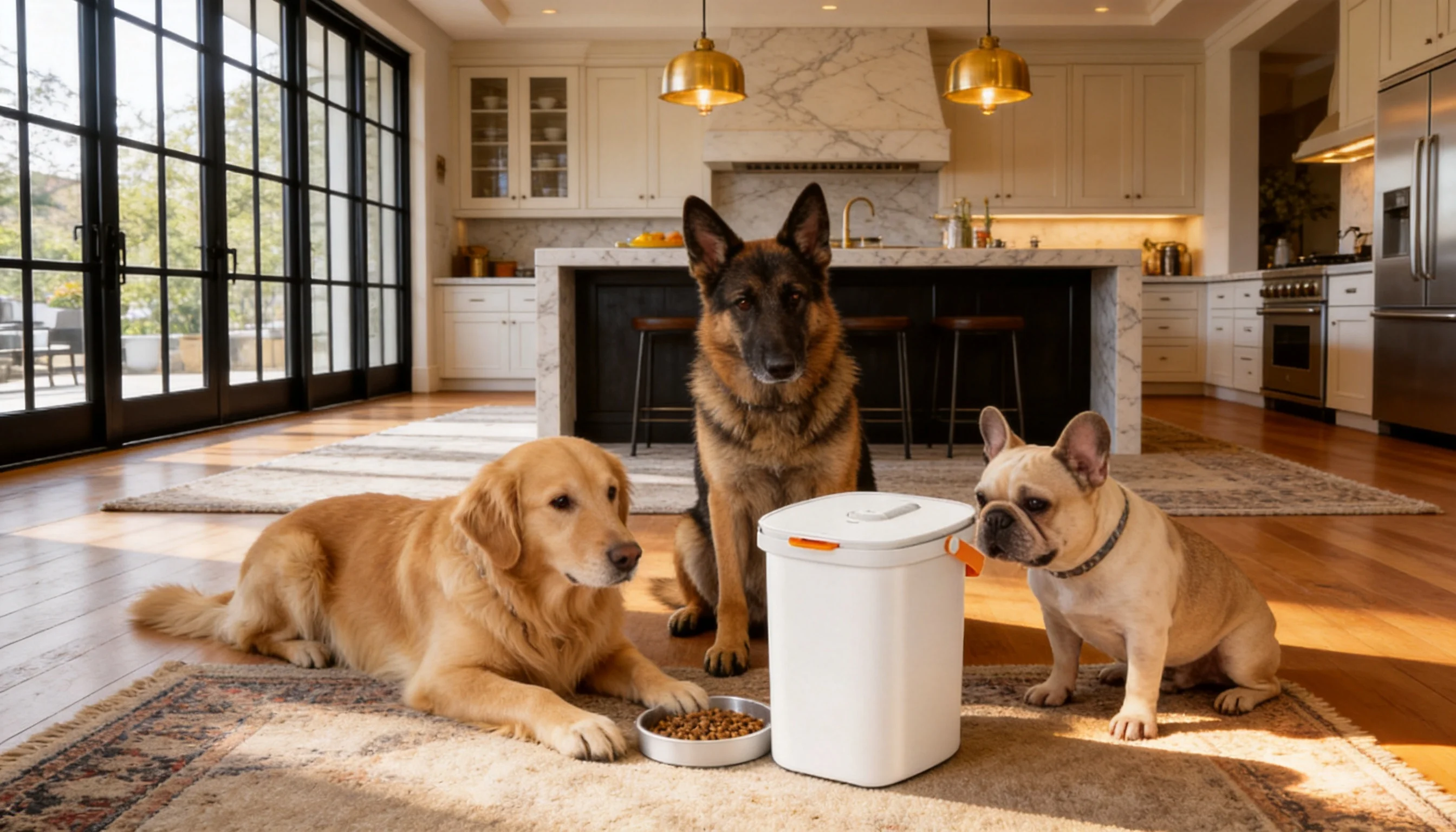 Smart Vacuum Pet Food Storage Container · Large Capacity Design · GuardHound DOG