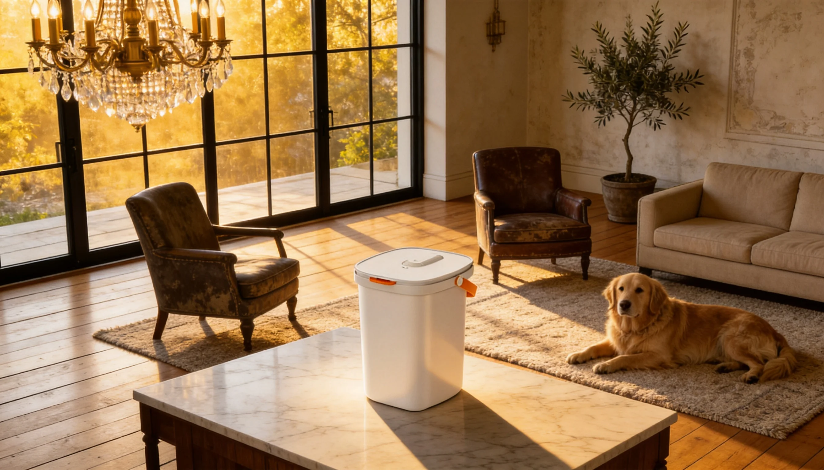 Smart Vacuum Pet Food Storage Container · GuardHound DOG