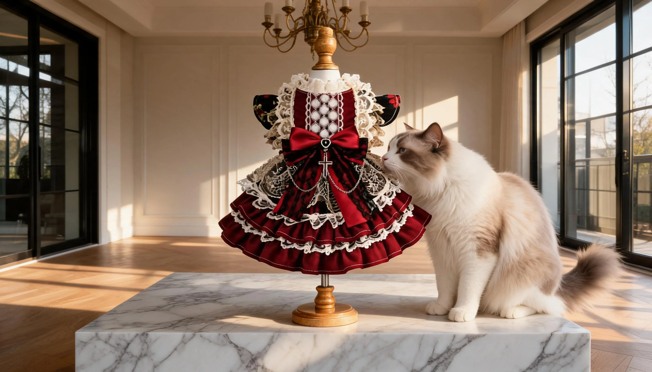 Lolita Vintage Cat Dress · GuardLynx