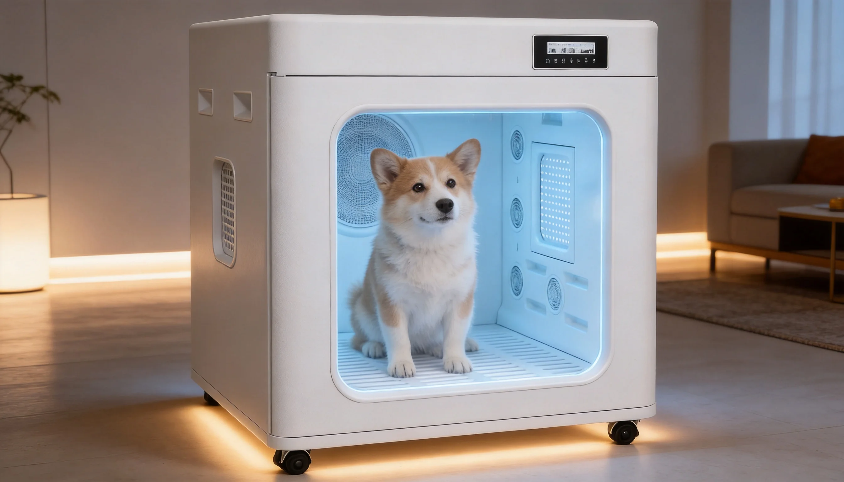 Smart Pet Drying Box with UV Sterilization · Sleek & Modern · GuardHound DOG