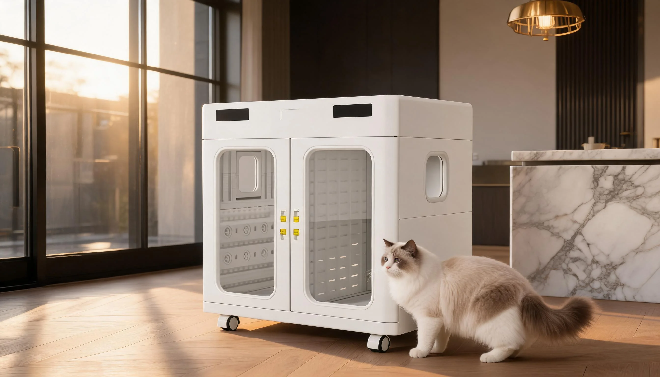 Dual-Door Large Capacity Smart Pet Dryer · GuardLynx