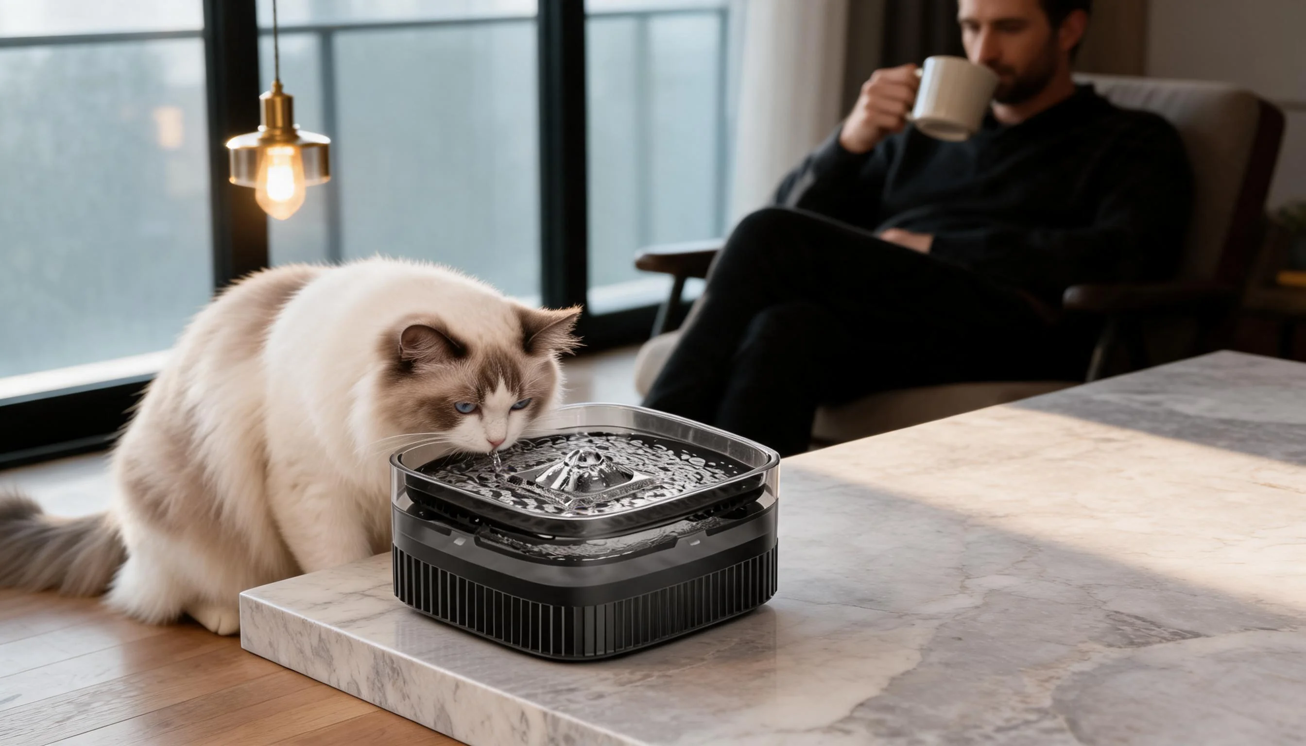 GuardLynx Smart Pet Fountain · 2.5L Capacity · GuardLynx