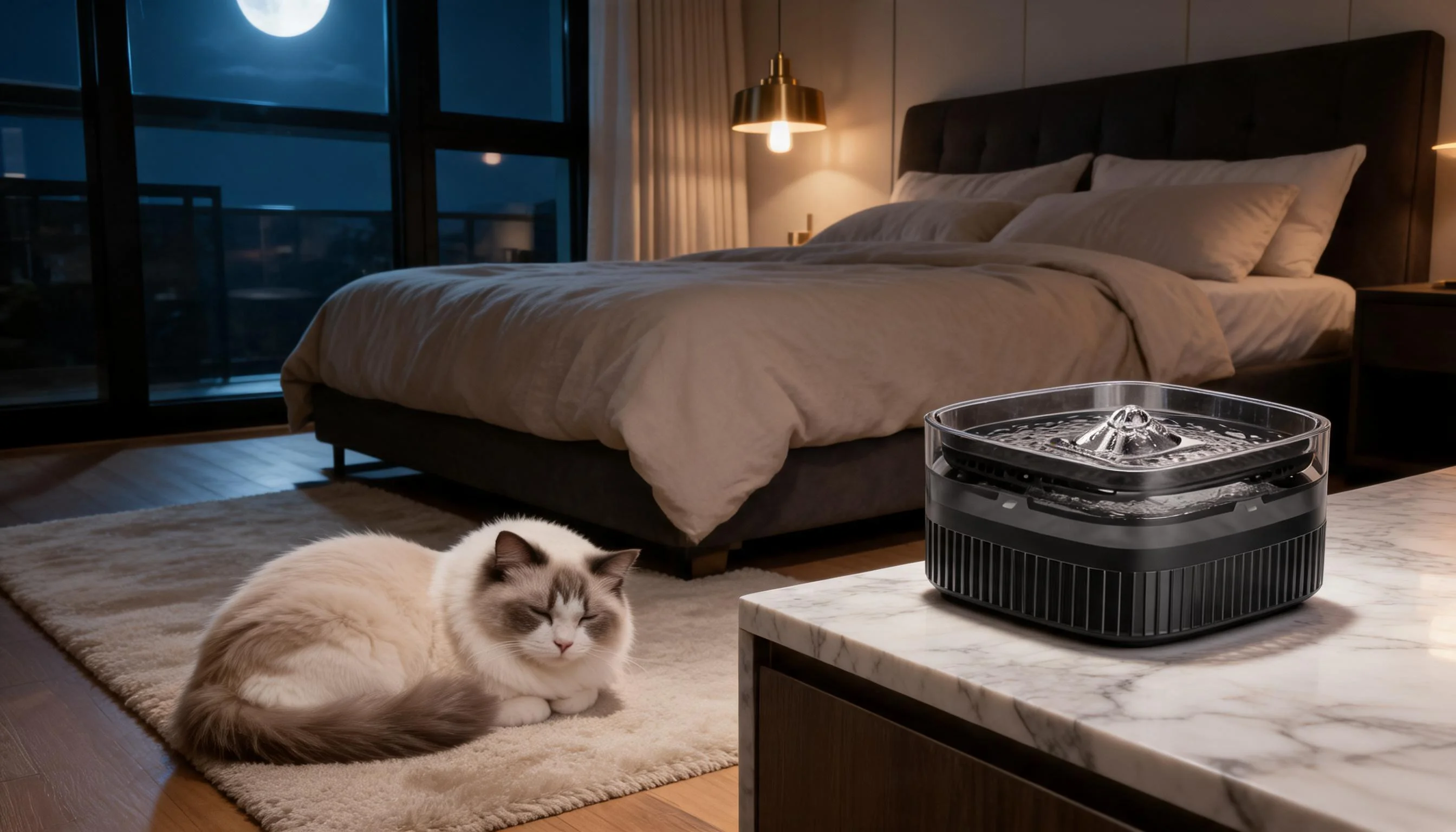 GuardLynx Smart Pet Fountain · Ultra-Quiet Pump · GuardLynx