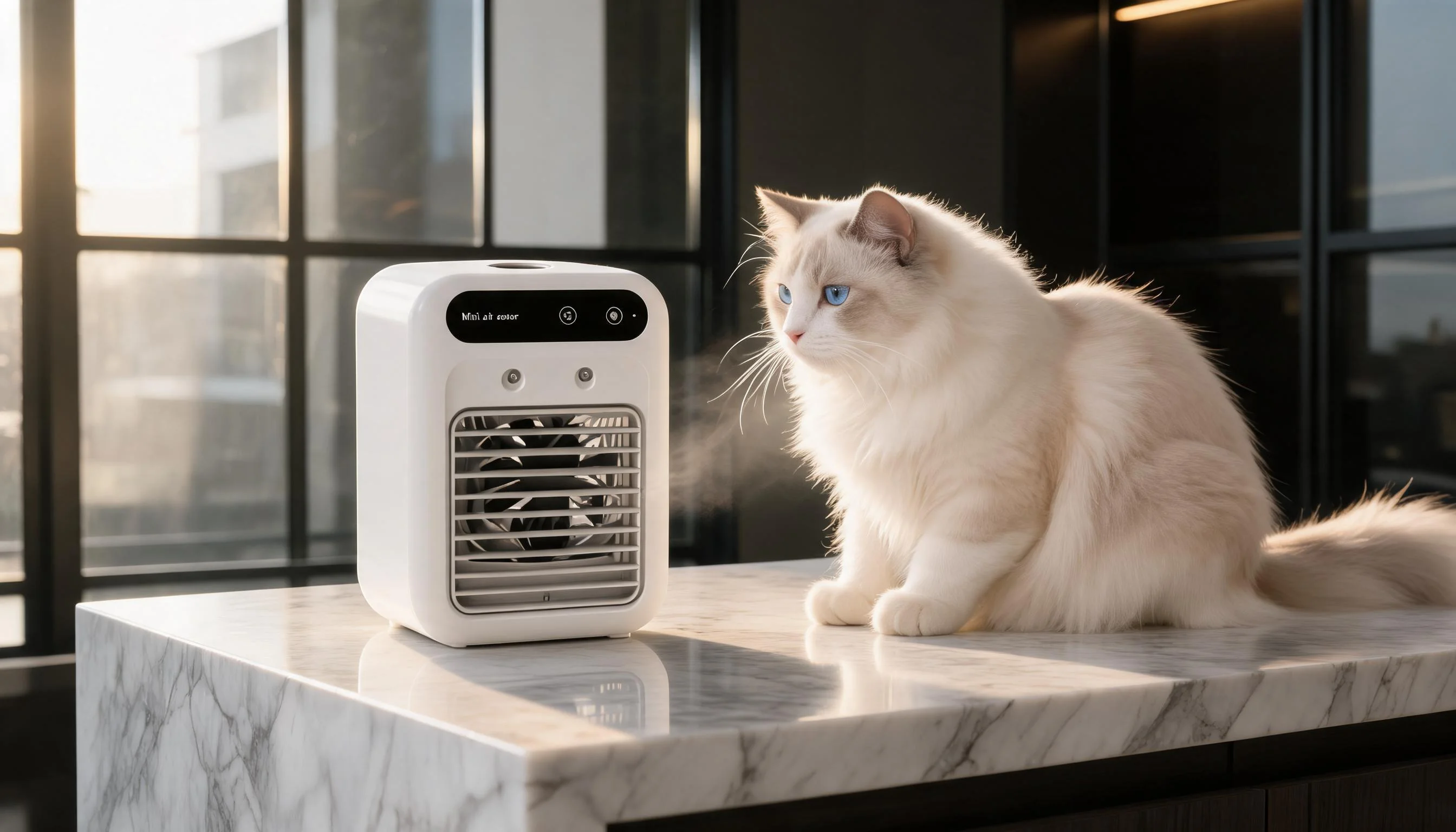 Mini Pet Air Cooler · Morning in the Kitchen · GuardLynx