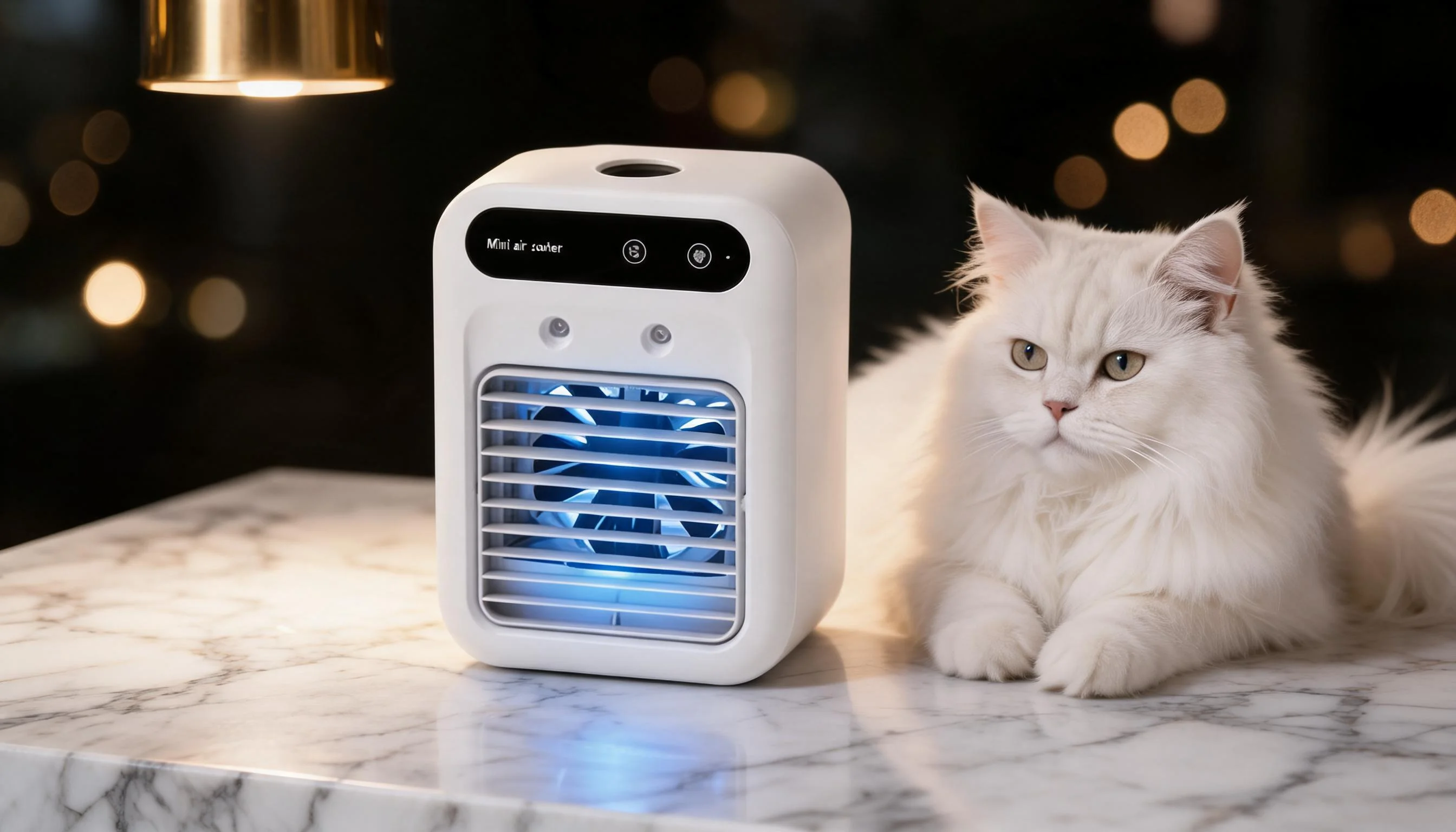Mini Pet Air Cooler · Night in the Bathroom · GuardLynx