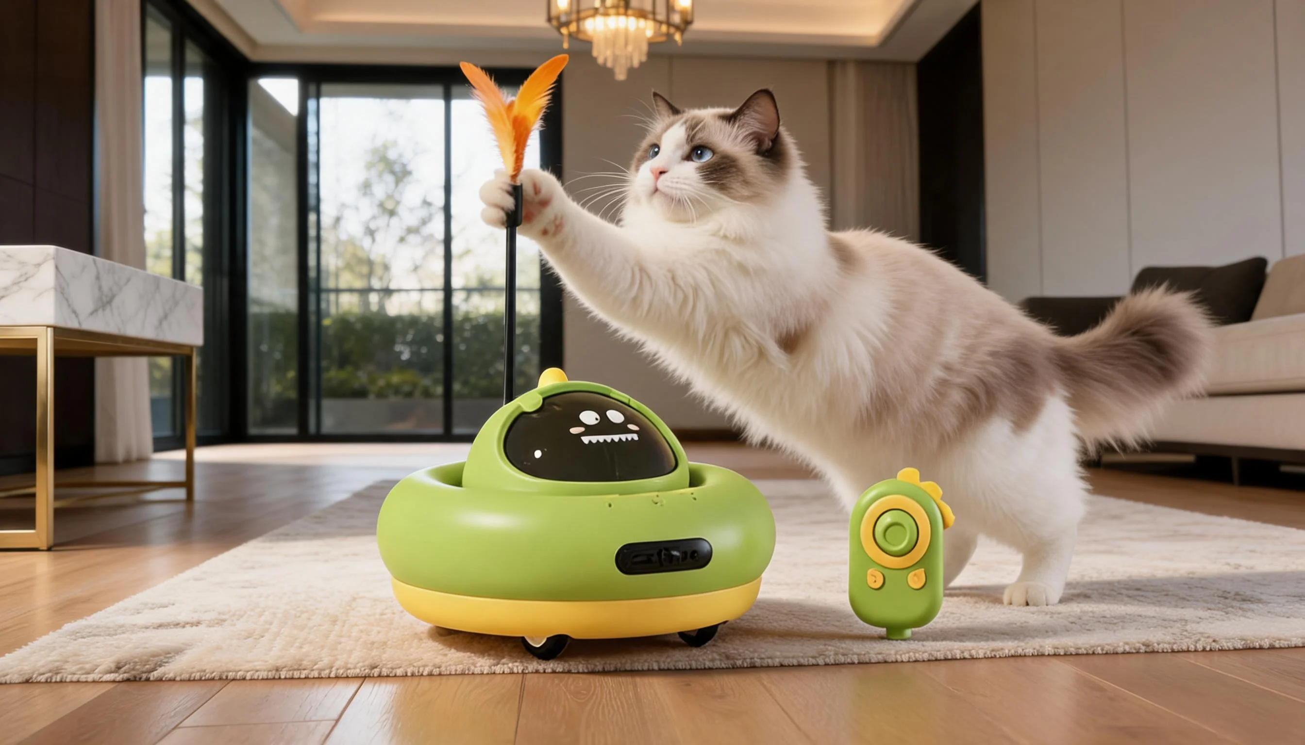 Remote Control Interactive Cat Toy · Cute Cartoon Design · GuardLynx