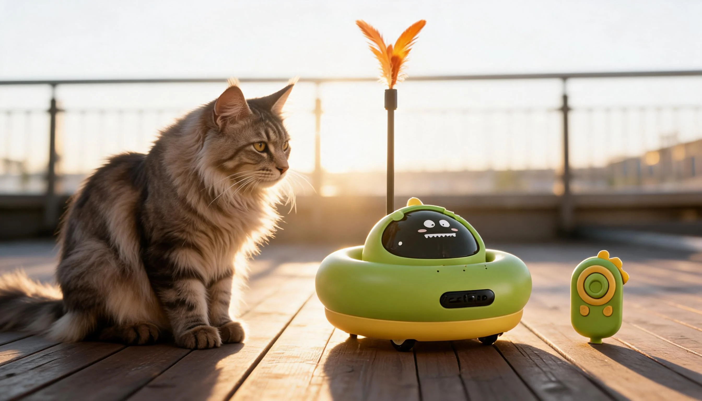 Remote Control Interactive Cat Toy · Balcony Leisure Time · GuardLynx