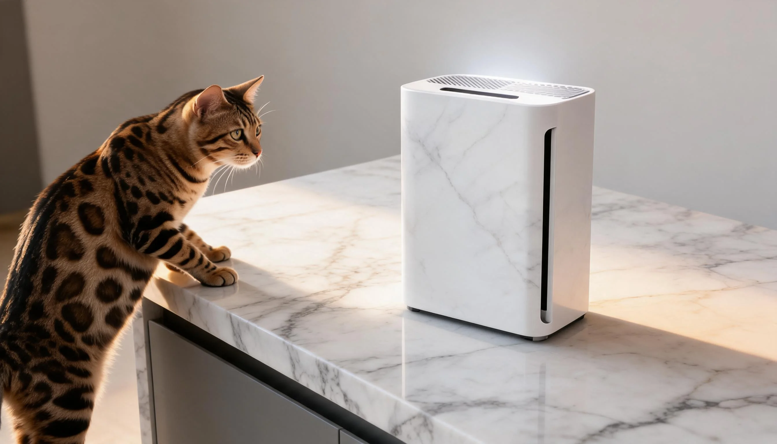 GuardLynx Pet Air Purifier Pro Max · Morning Kitchen · GuardLynx