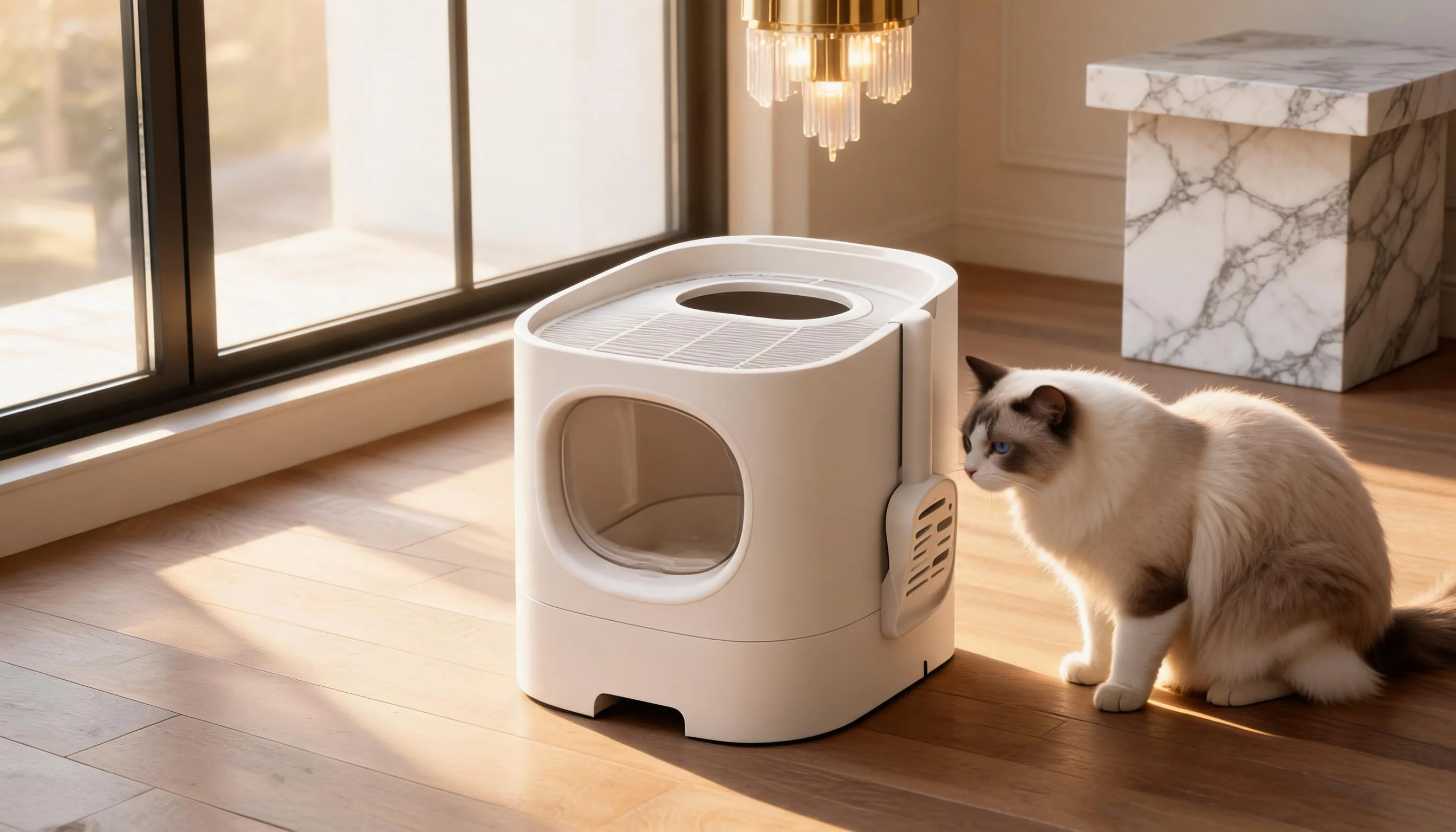 Drawer Enclosed Cat Litter Box · GuardLynx