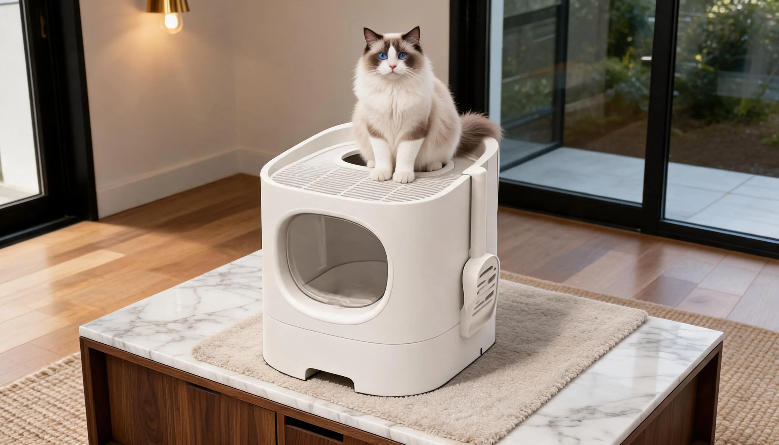 Drawer Enclosed Cat Litter Box · Top Grille · GuardLynx