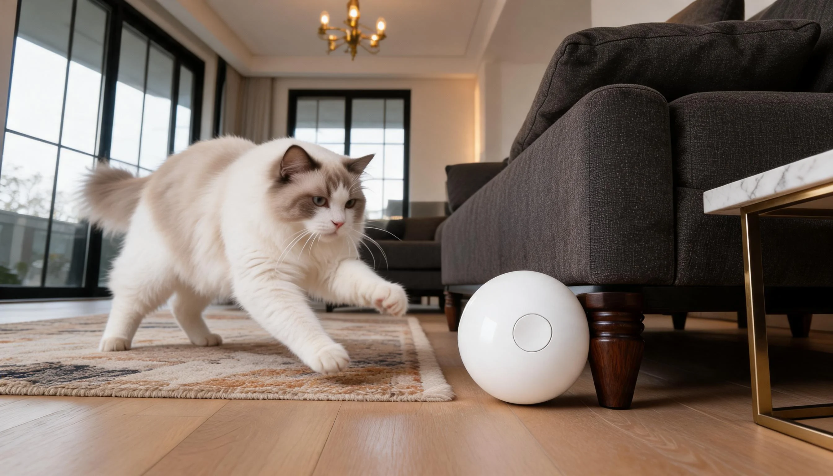 GuardLynx Smart Interactive Pet Ball · Smooth Bump-Proof · GuardLynx