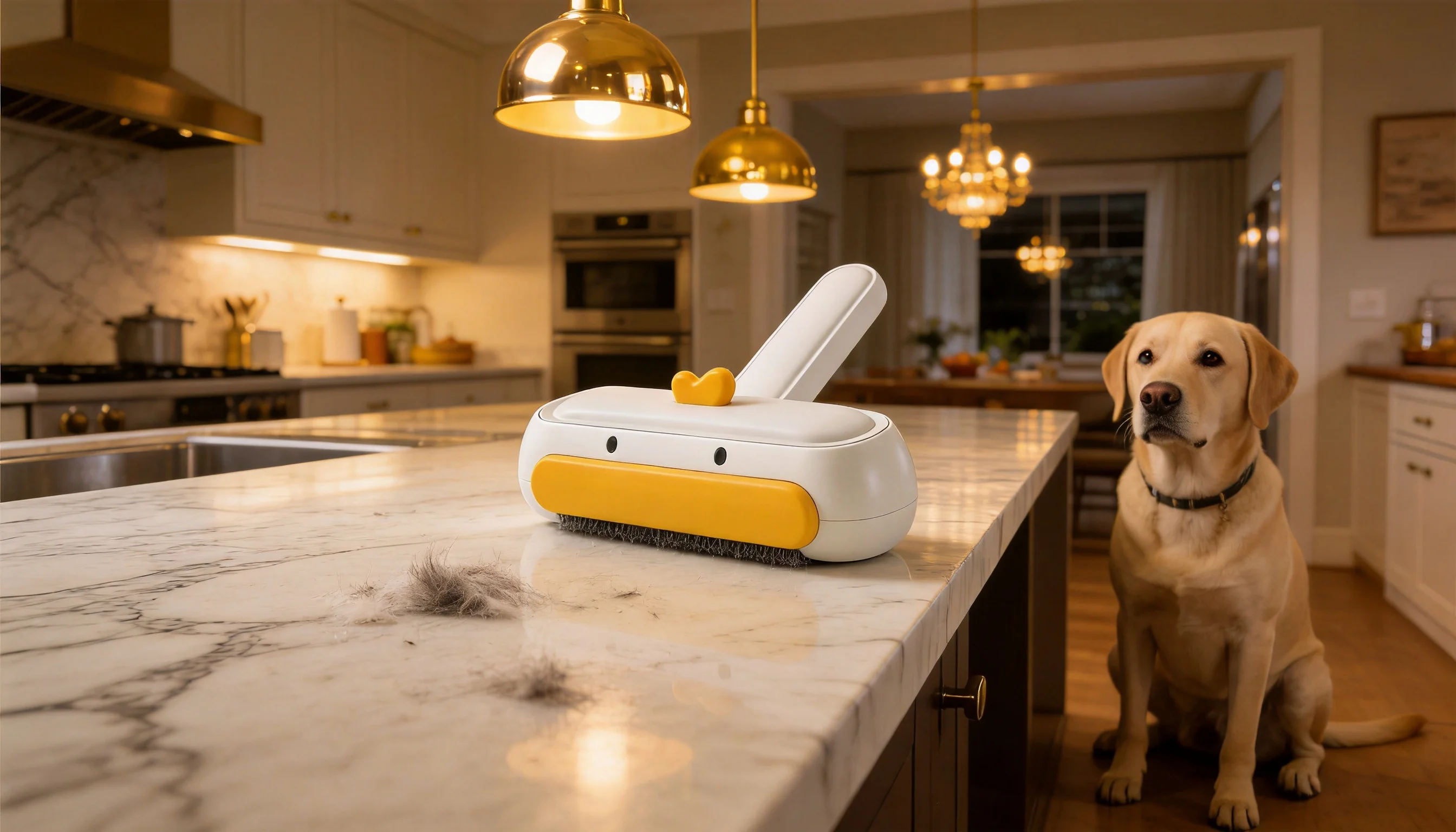 Fur Off Lint Remover Dog Grooming Brush · Kitchen Island Cleanup · GuardHound DOG