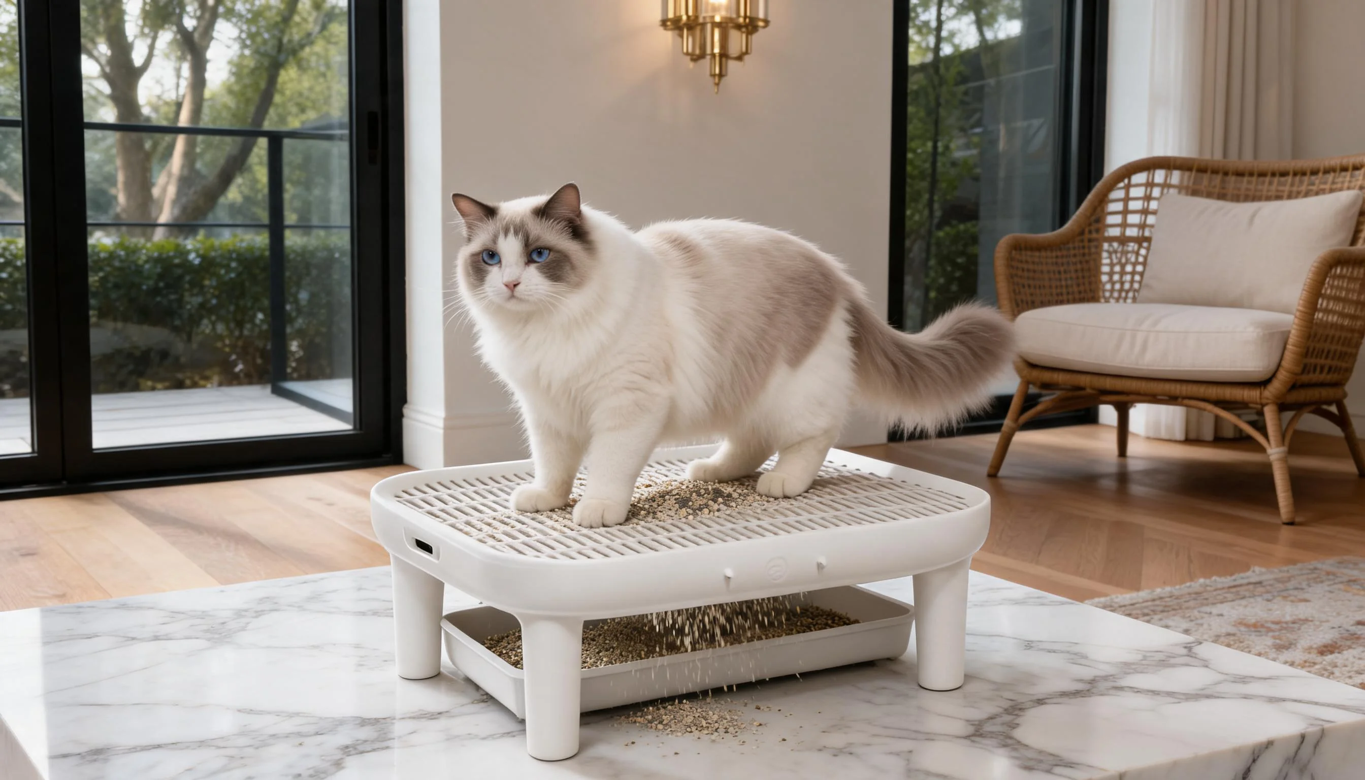 GuardLynx Premium Litter Control Mat · High-Efficiency Litter Sifting · GuardLynx
