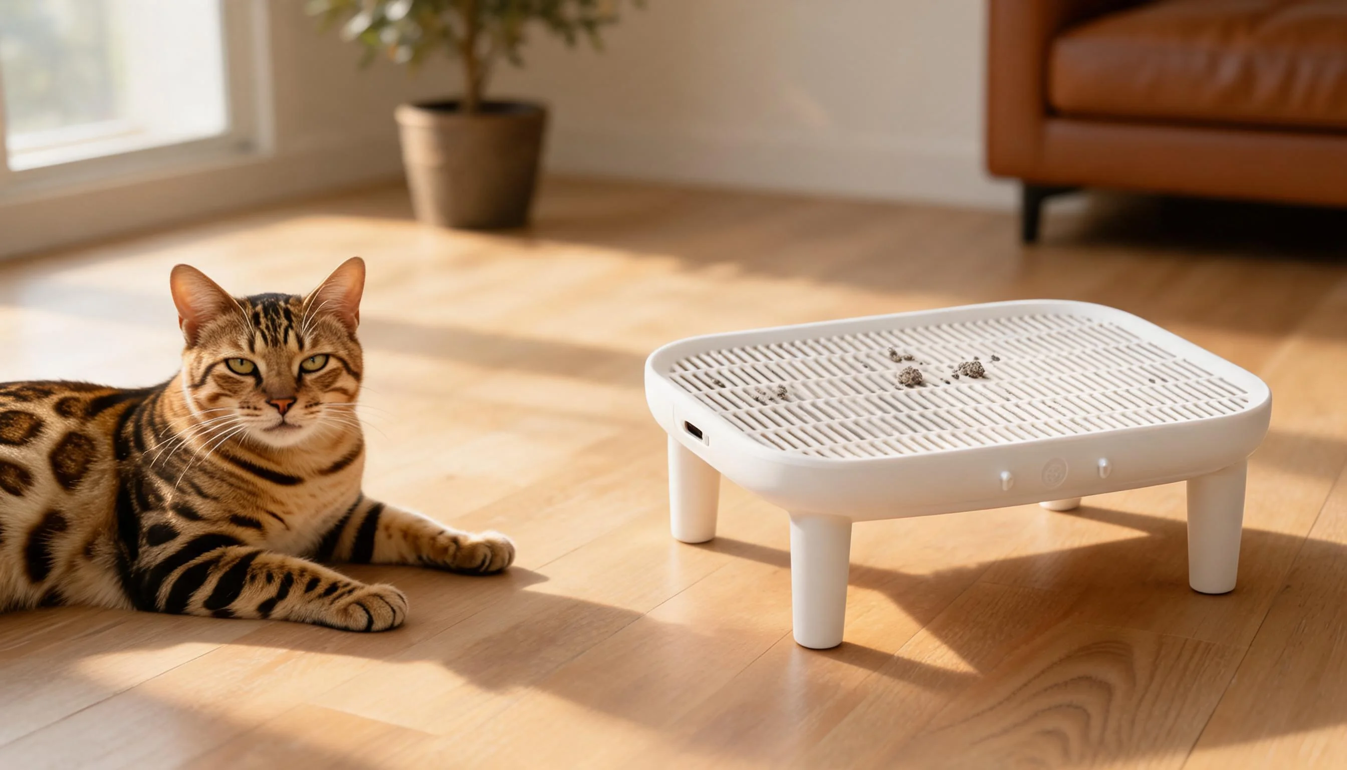 GuardLynx Premium Litter Control Mat · Lazy Afternoon Sunshine · GuardLynx