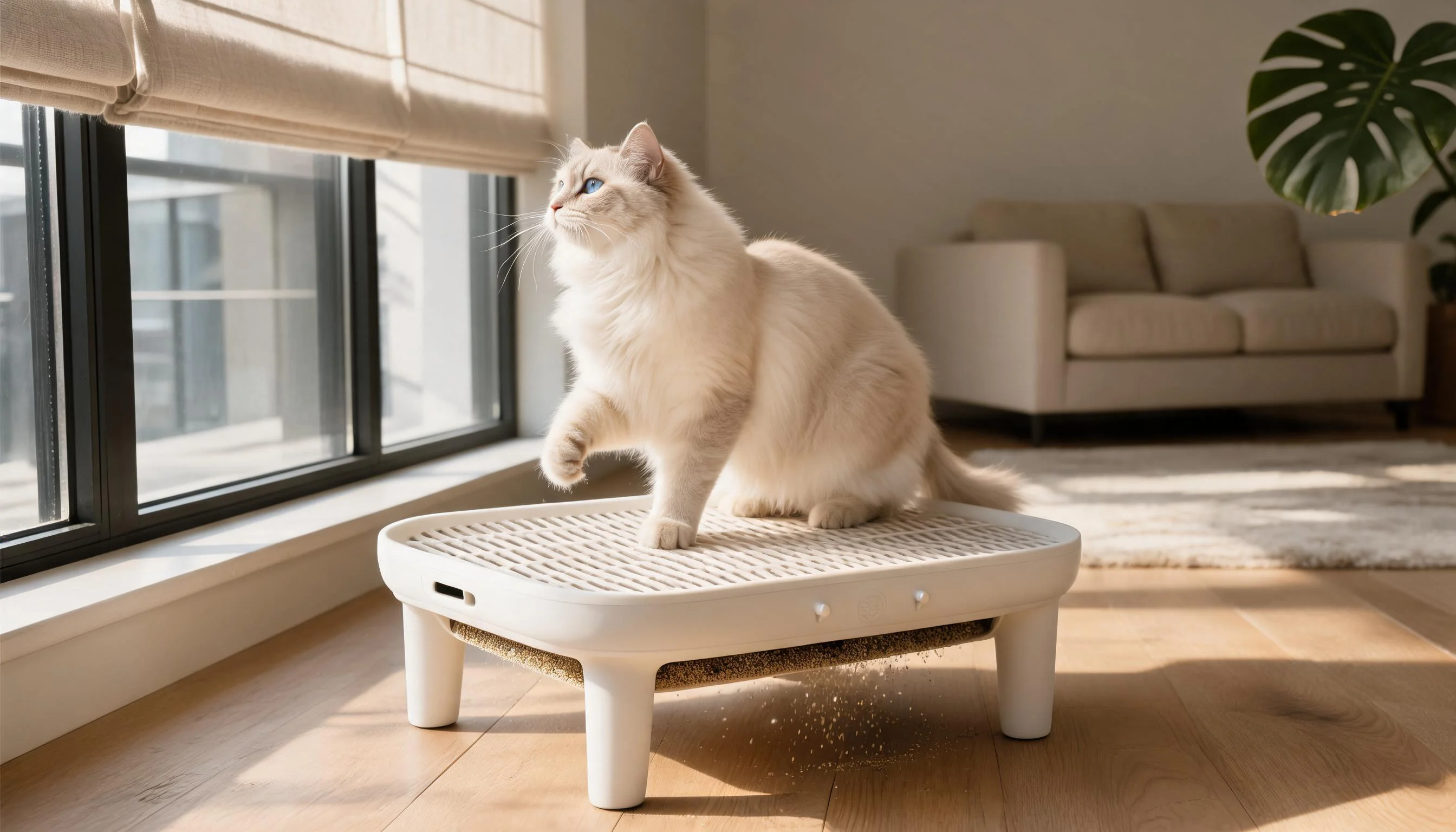 GuardLynx Premium Litter Control Mat · Arctic White · GuardLynx