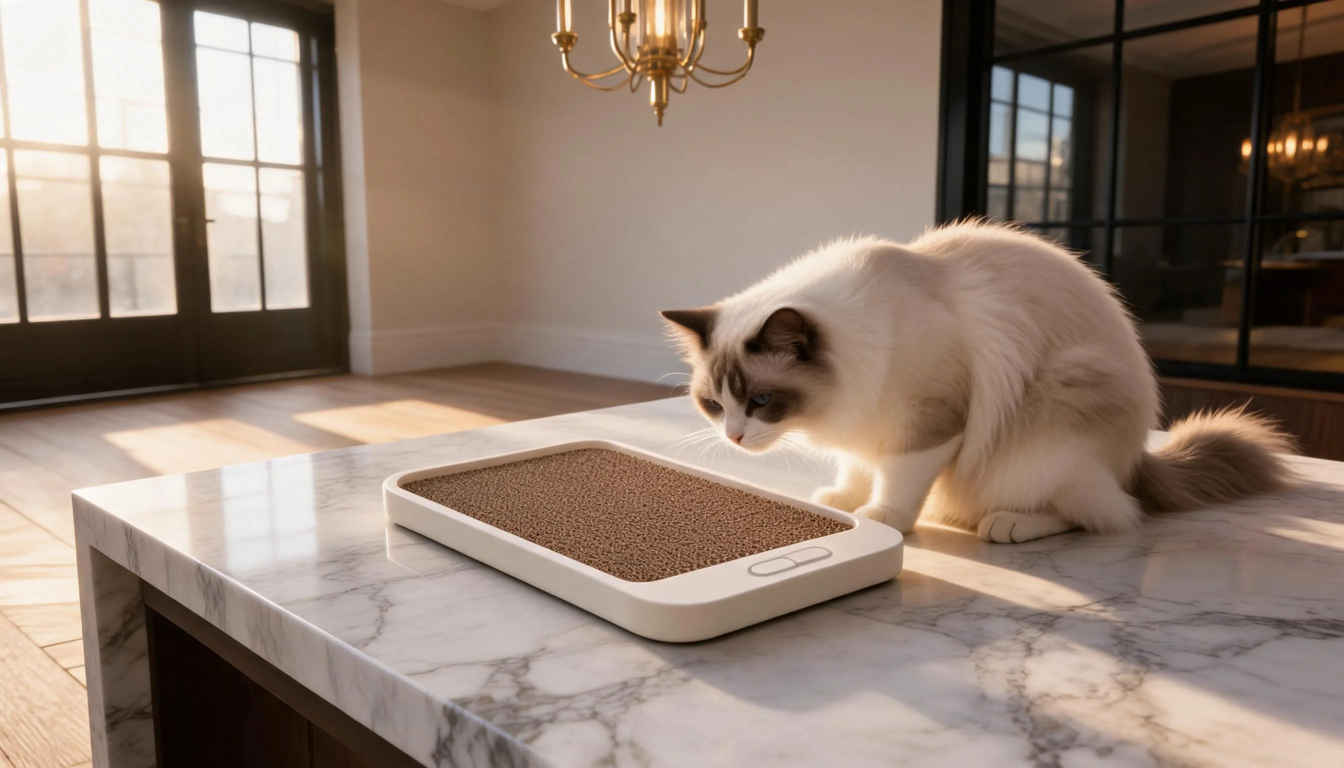 Cat Scratcher & Weight Scale 2-in-1 · GuardLynx