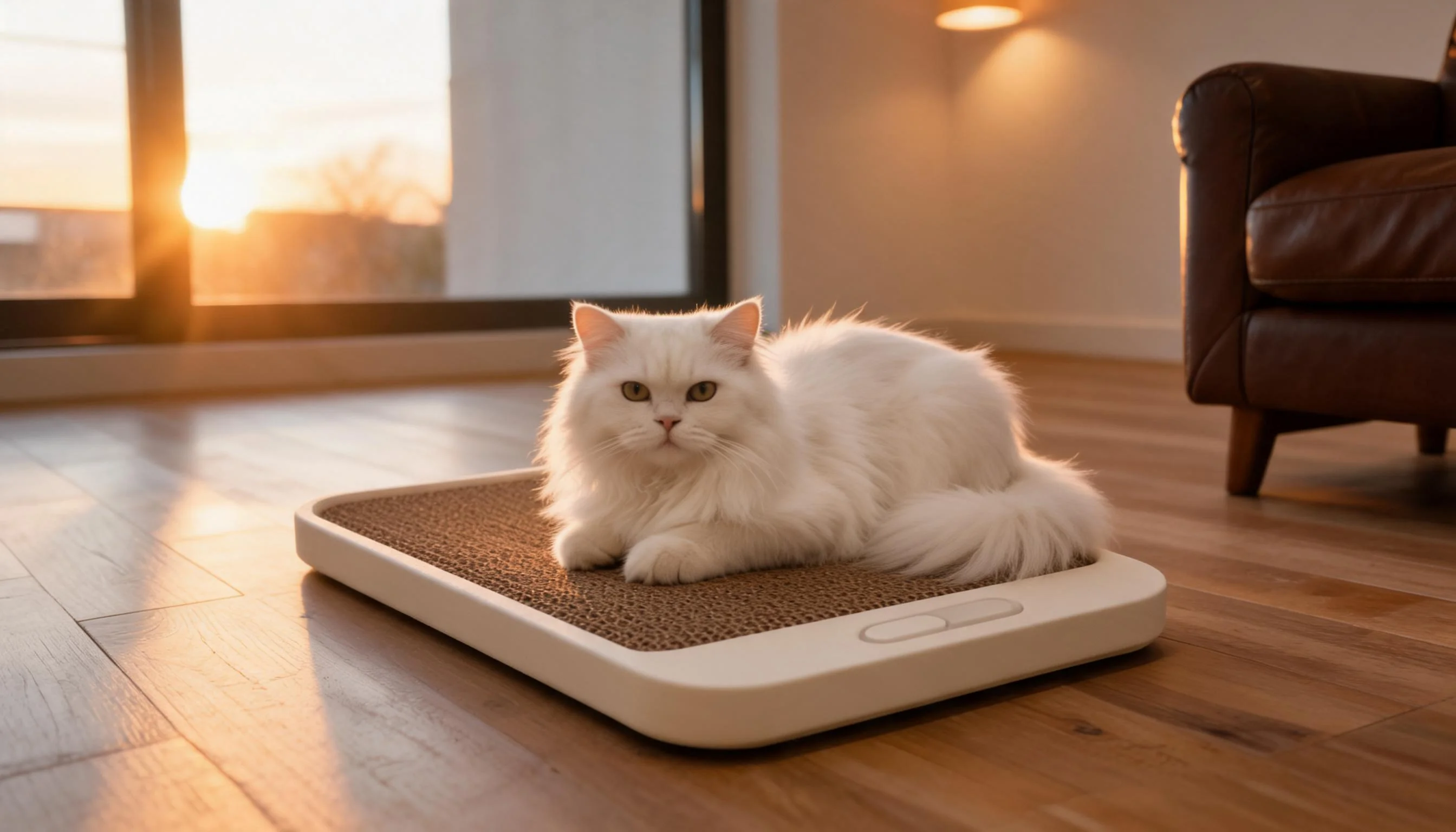 Cat Scratcher & Weight Scale 2-in-1 · Home Library Corner · GuardLynx