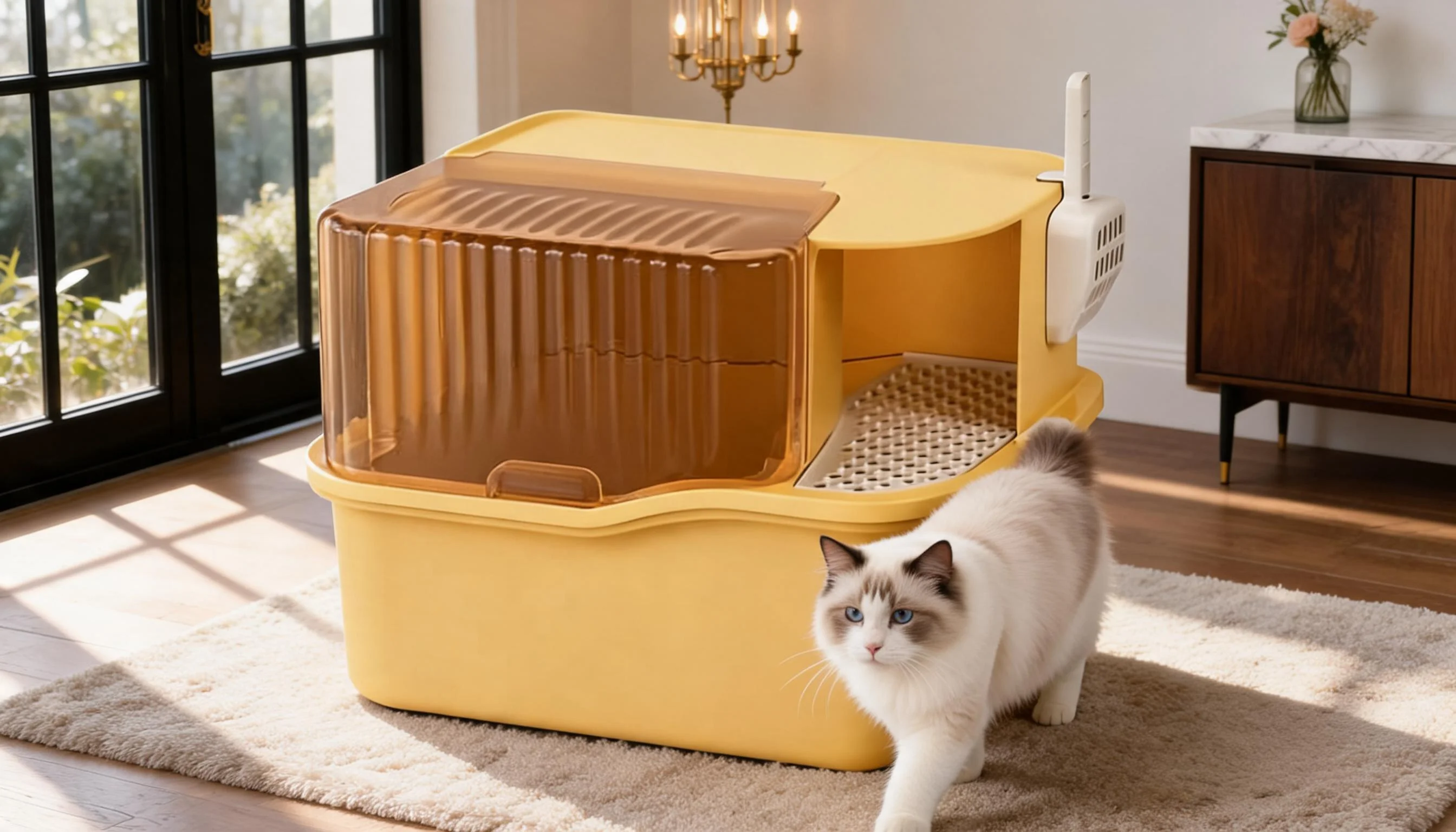 GuardLynx Corridor Cat Litter Box · Smart Grid Design · GuardLynx