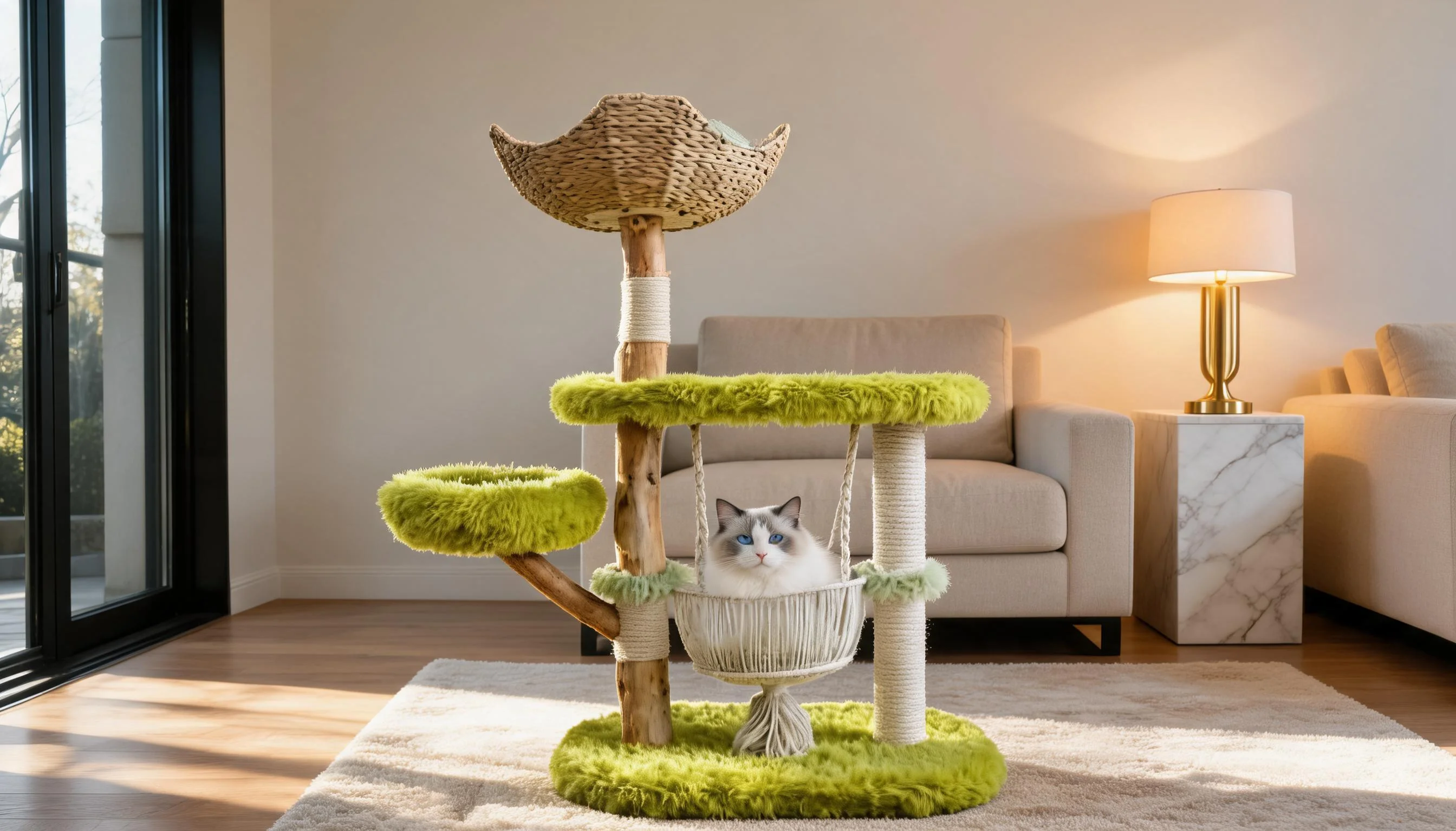 Fruitwood Hammock Cat Tree · Rattan Hammock Bed · GuardLynx