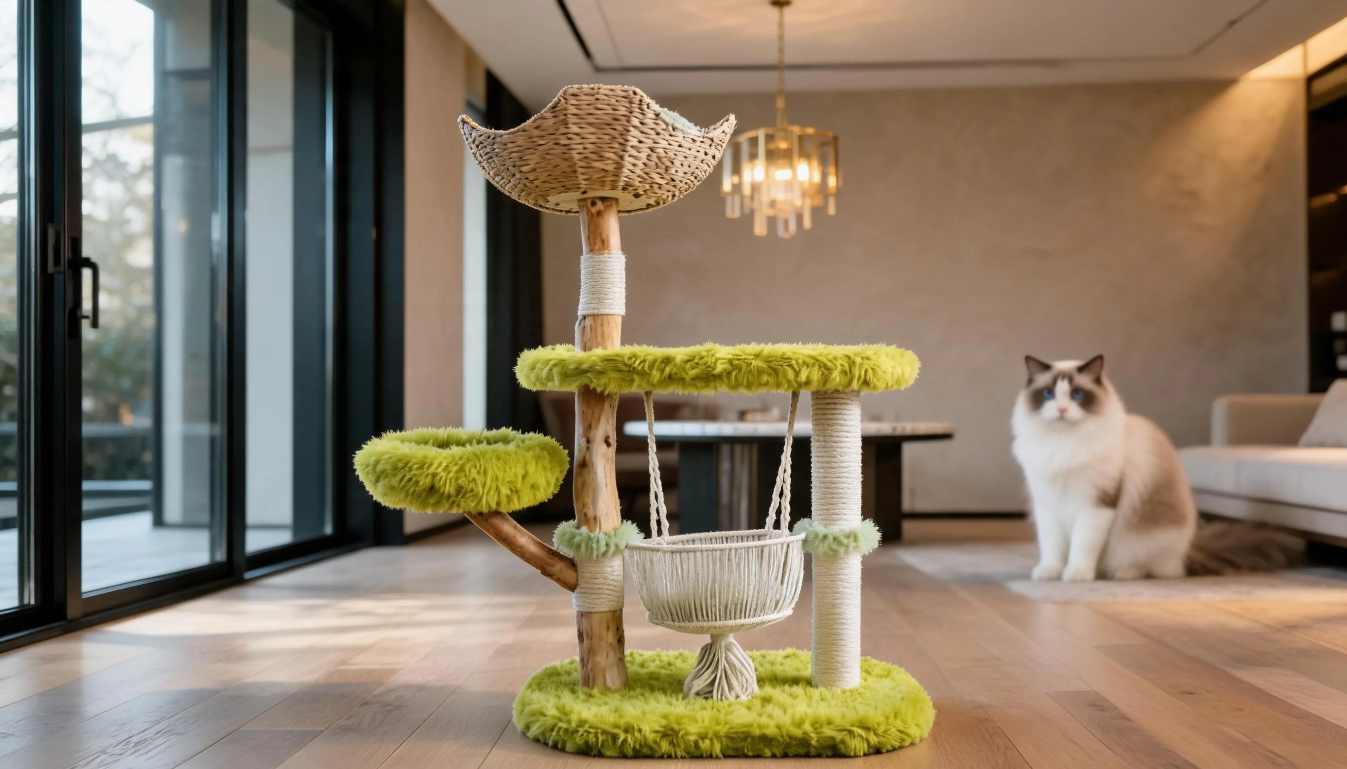 Fruitwood Hammock Cat Tree · Detail image 1 · GuardLynx