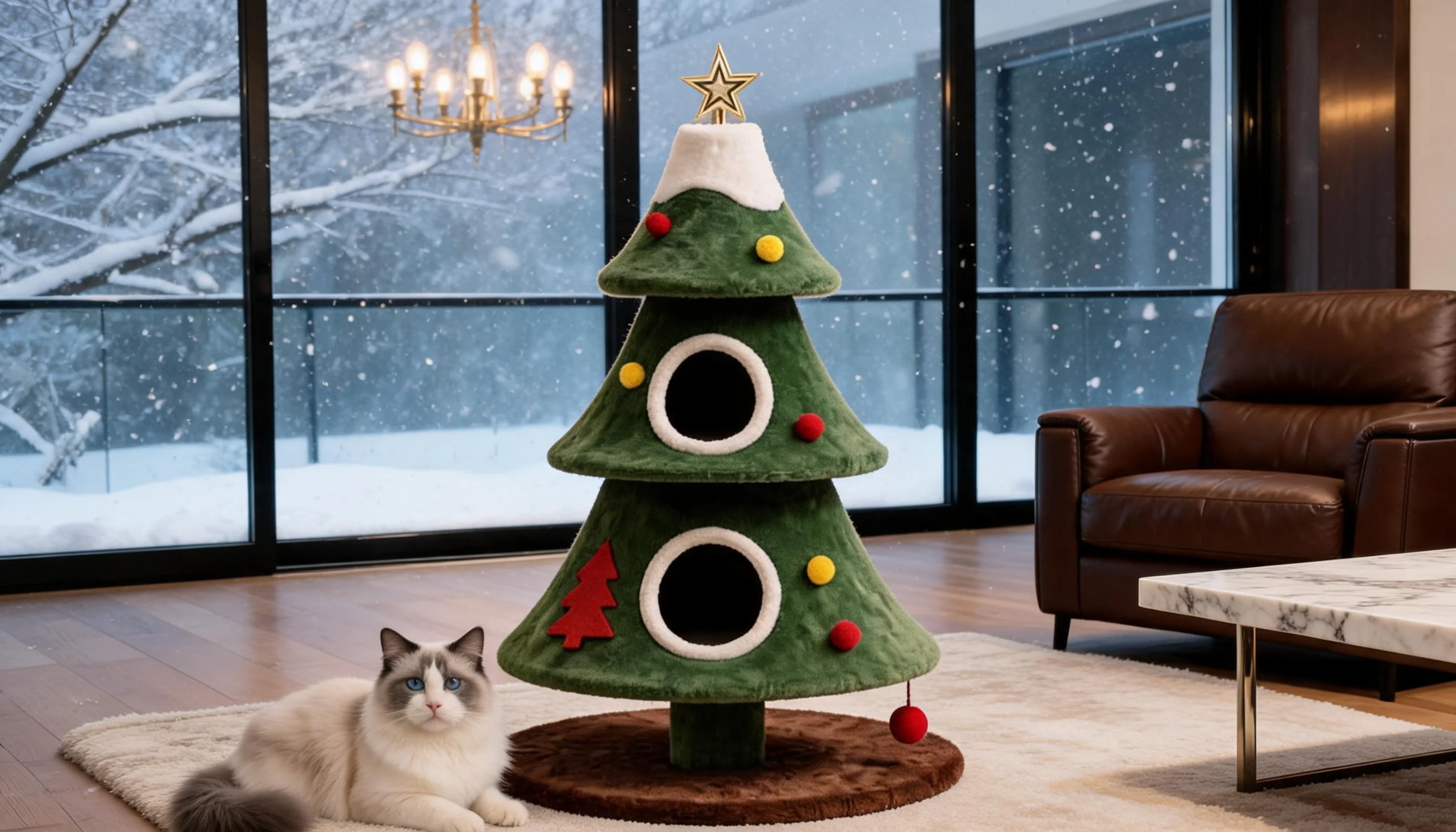 Holiday Tree Hideaway Cat Tower · Christmas Tree Design · GuardLynx