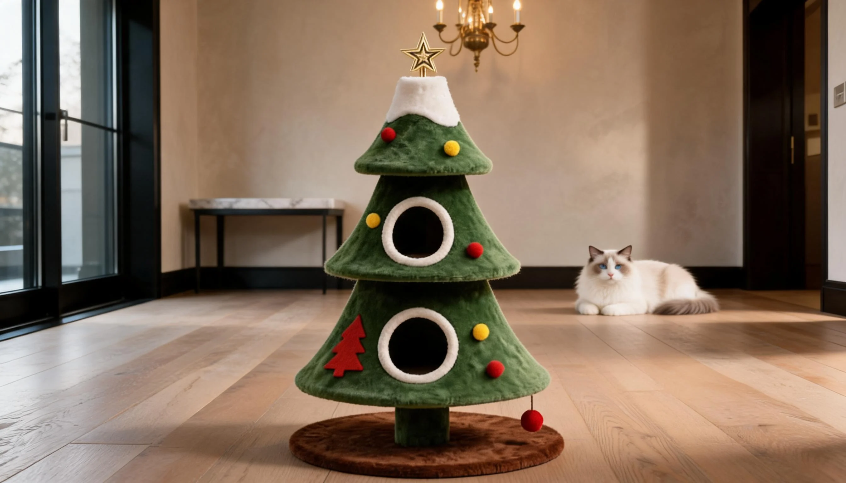 Holiday Tree Hideaway Cat Tower · Detail image 1 · GuardLynx