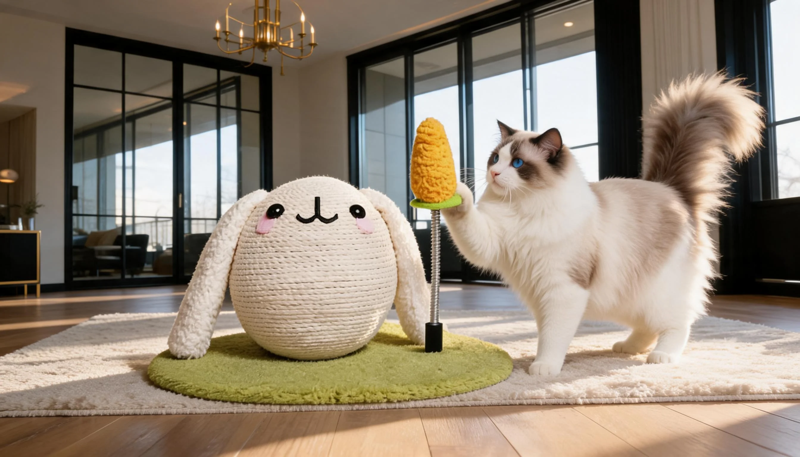 Ball-Shaped Cartoon Rabbit Cat Scratcher · Carrot Spring Teaser · GuardLynx