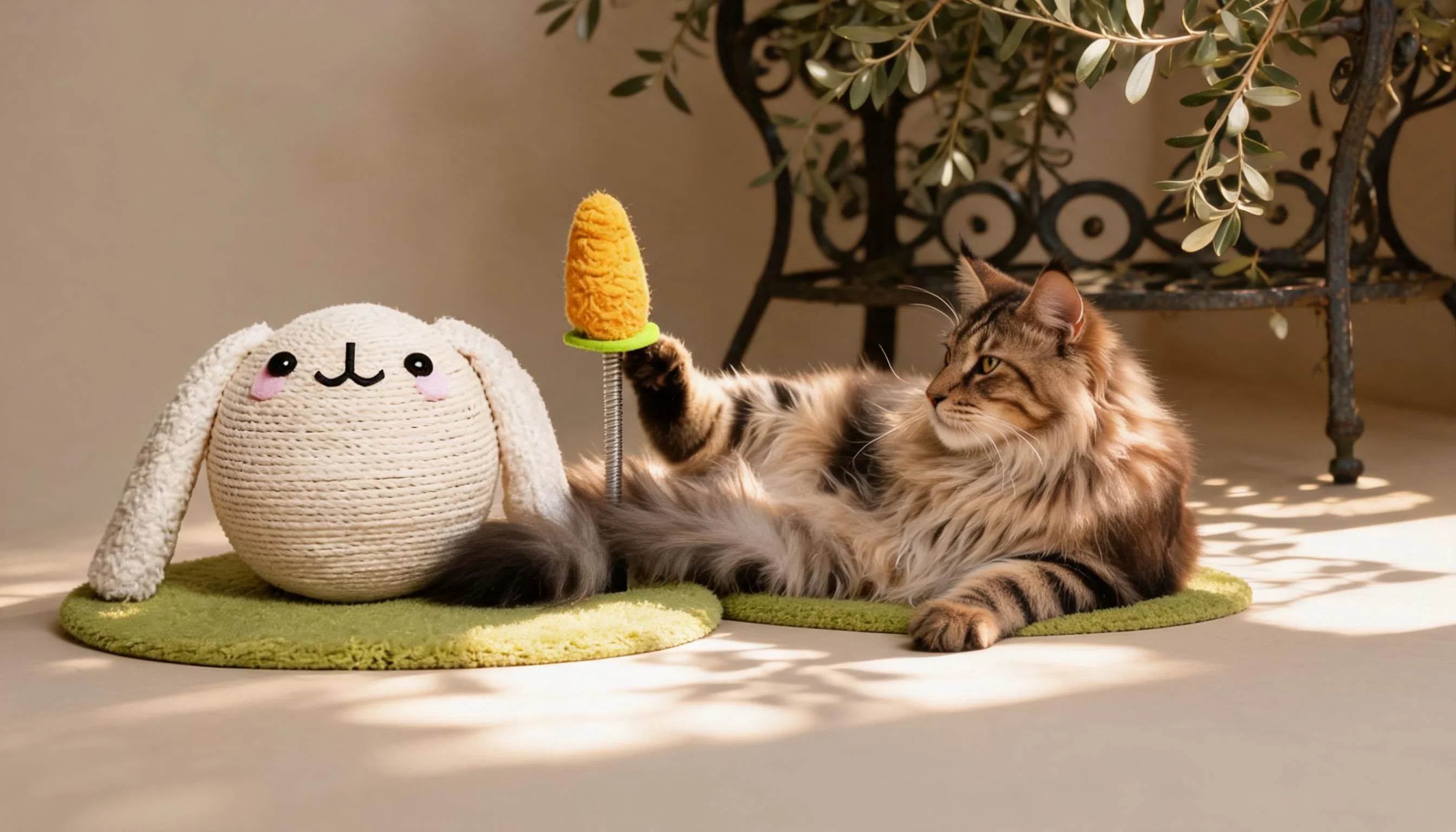 Ball-Shaped Cartoon Rabbit Cat Scratcher · Balcony Leisure · GuardLynx