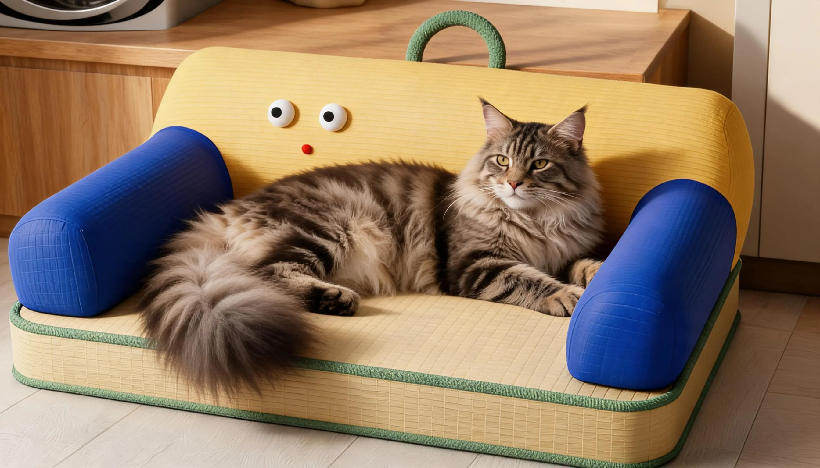 Carryable Latex Pet Bed with Smile Design · Laundry Room Warmth · GuardLynx