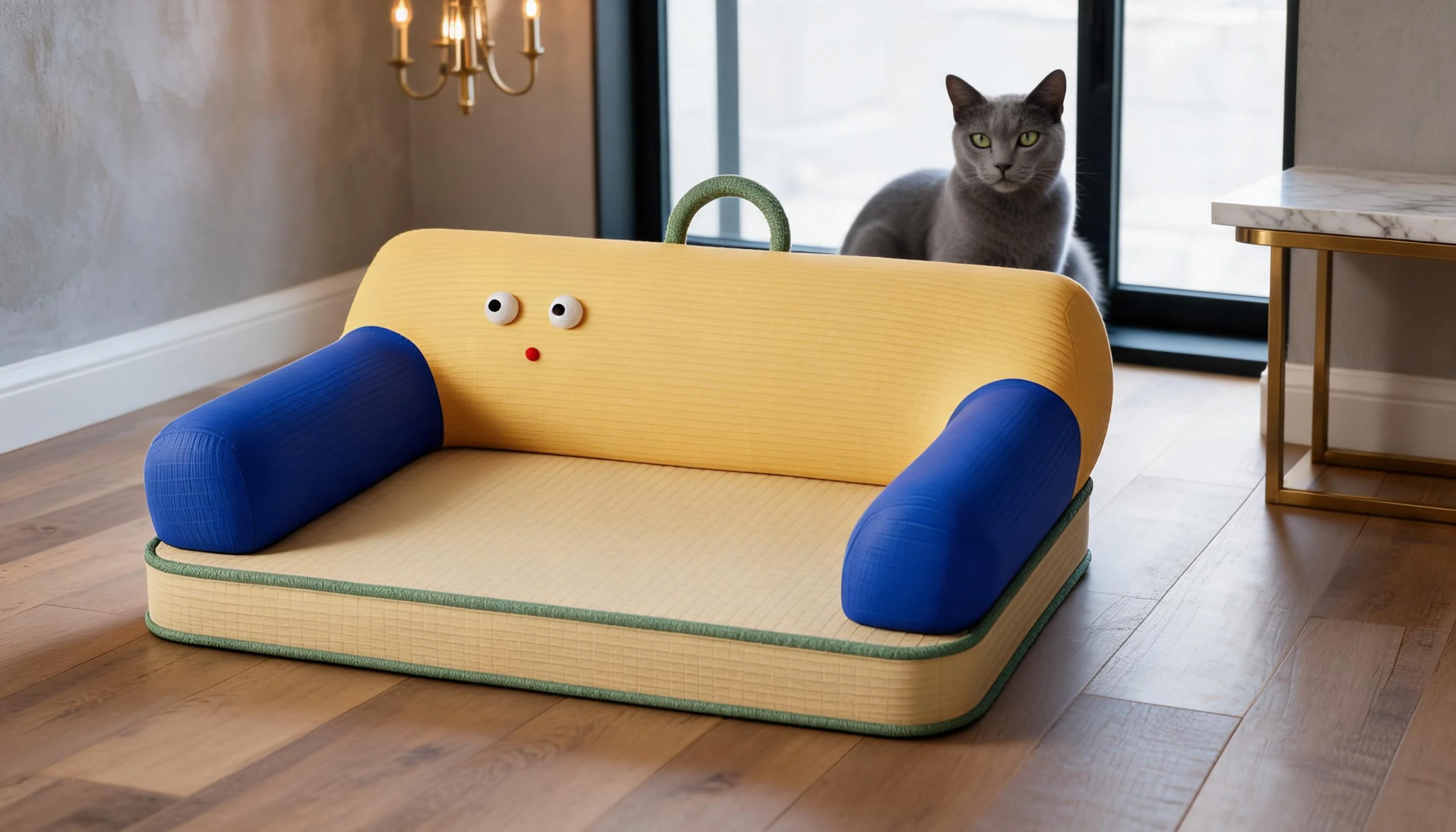 Carryable Latex Pet Bed with Smile Design · Detail image 1 · GuardLynx