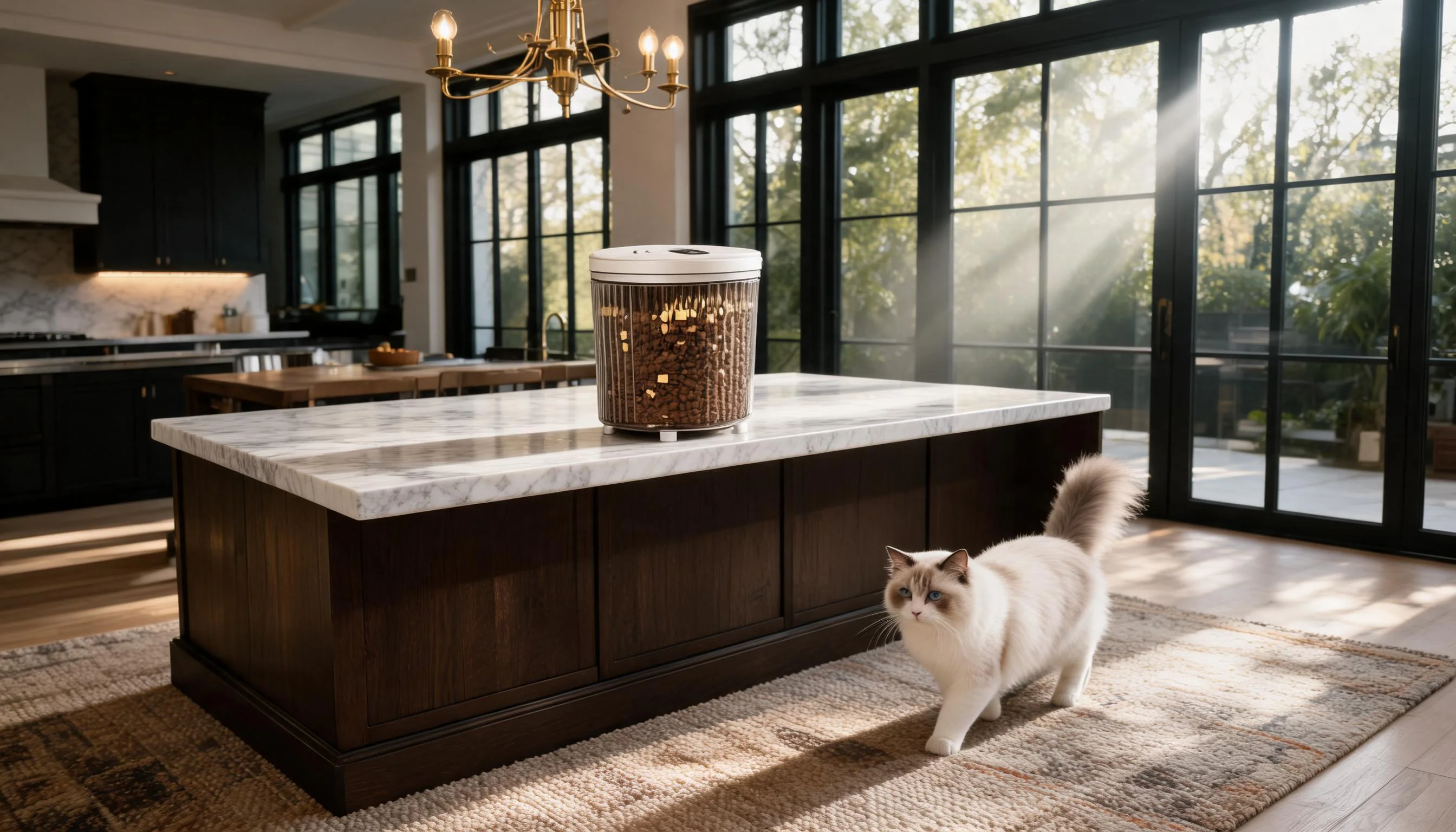 VacuumFresh Smart Pet Food Storage Bin · Vacuum Seal Lock · GuardLynx