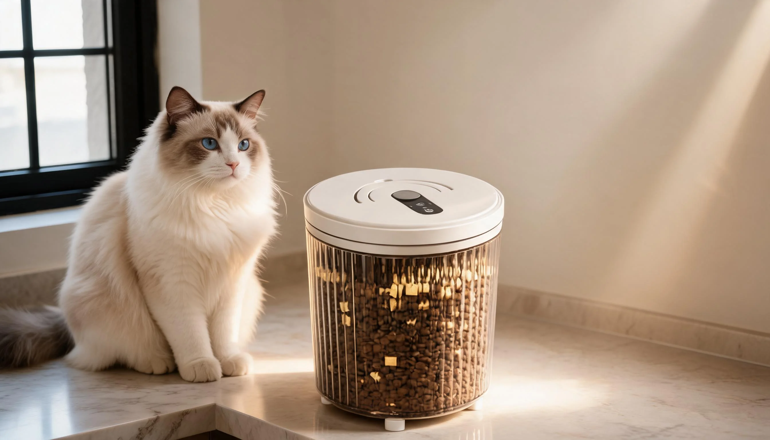 VacuumFresh Smart Pet Food Storage Bin · Morning Kitchen Storage Nook · GuardLynx