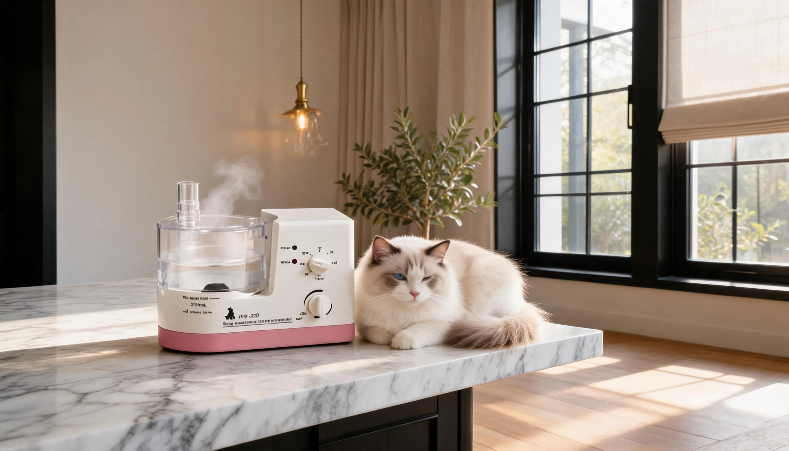GuardLynx Pet Medical Nebulizer WH-200 · Cloud White · GuardLynx