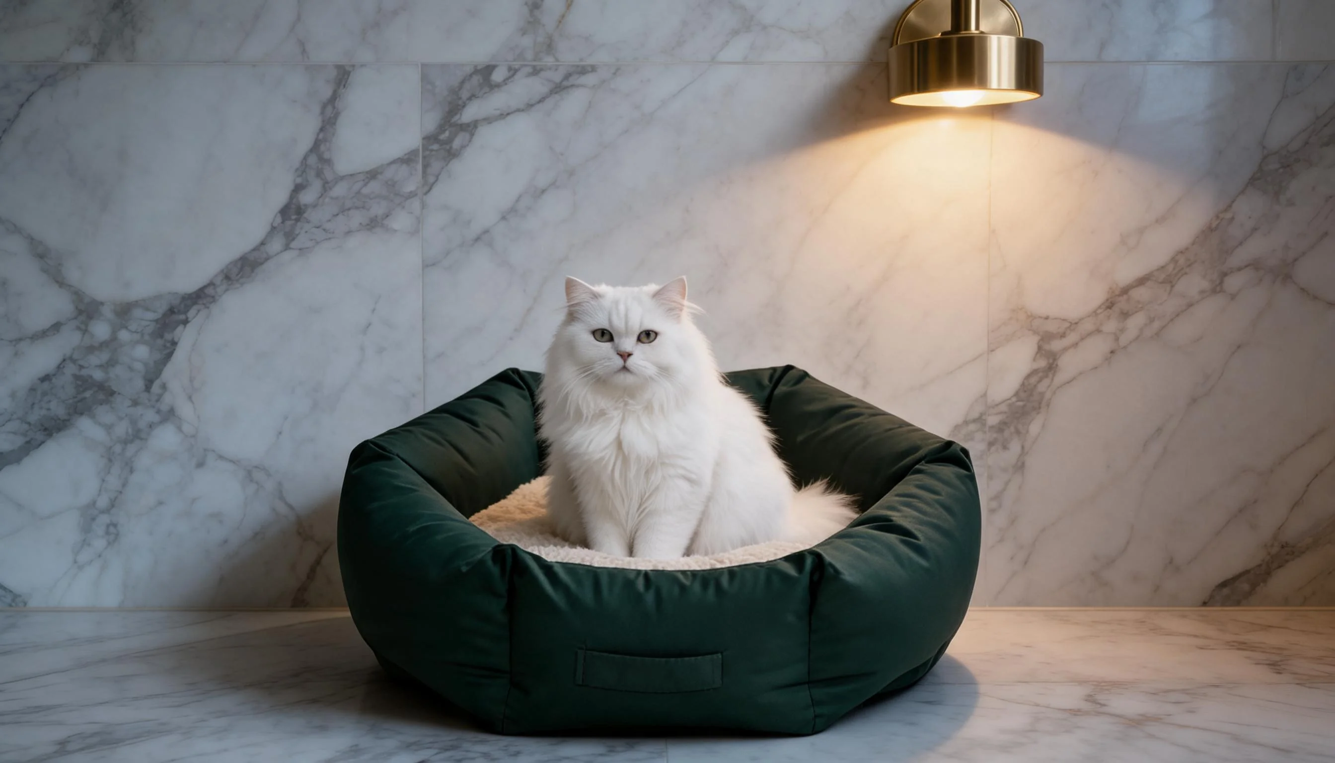HexaNest Premium Cat Bed · Bathroom Serenity · GuardLynx