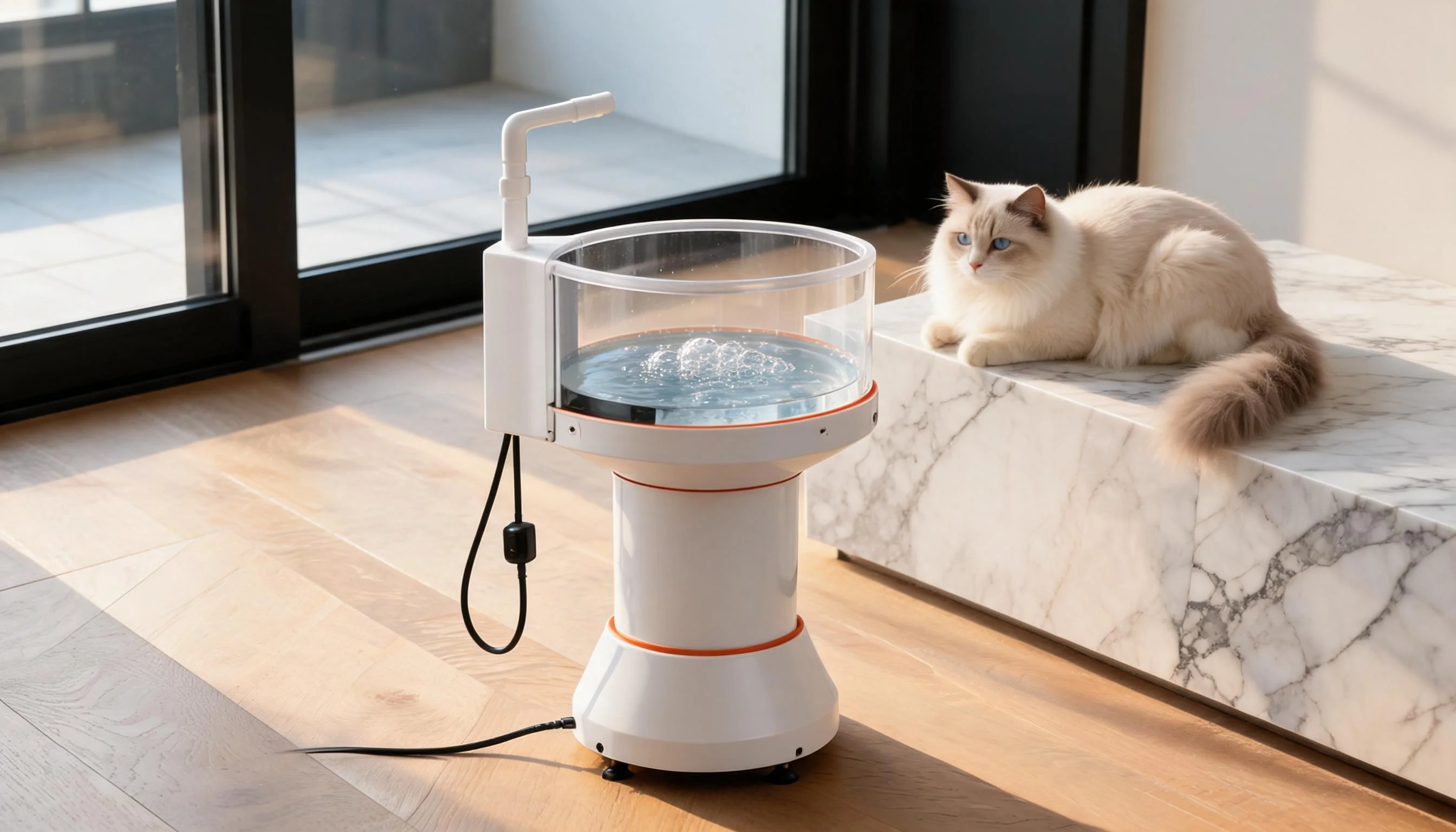 Smart Nano-Bubble Pet Medicated Bath Tub · Cloud White · GuardLynx