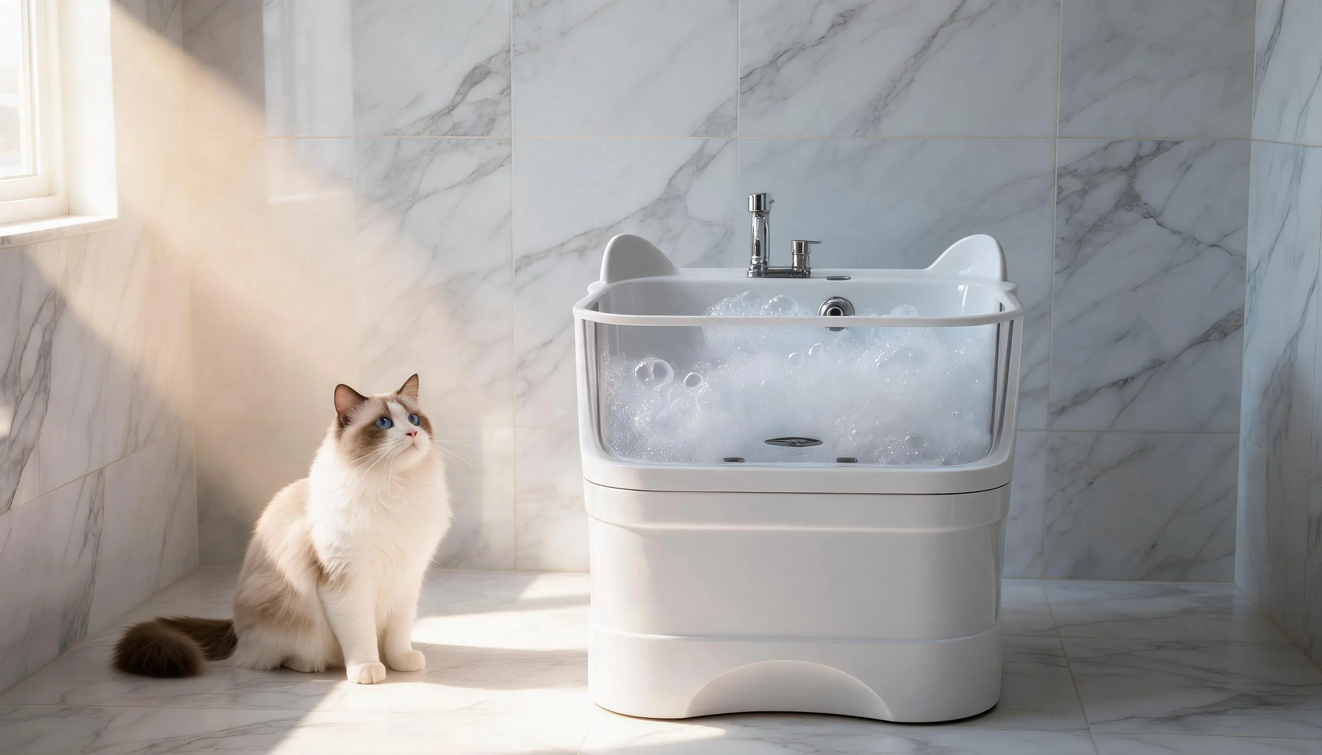 PetSPA Ozone Bathtub Mini · Morning Light Bath · GuardLynx