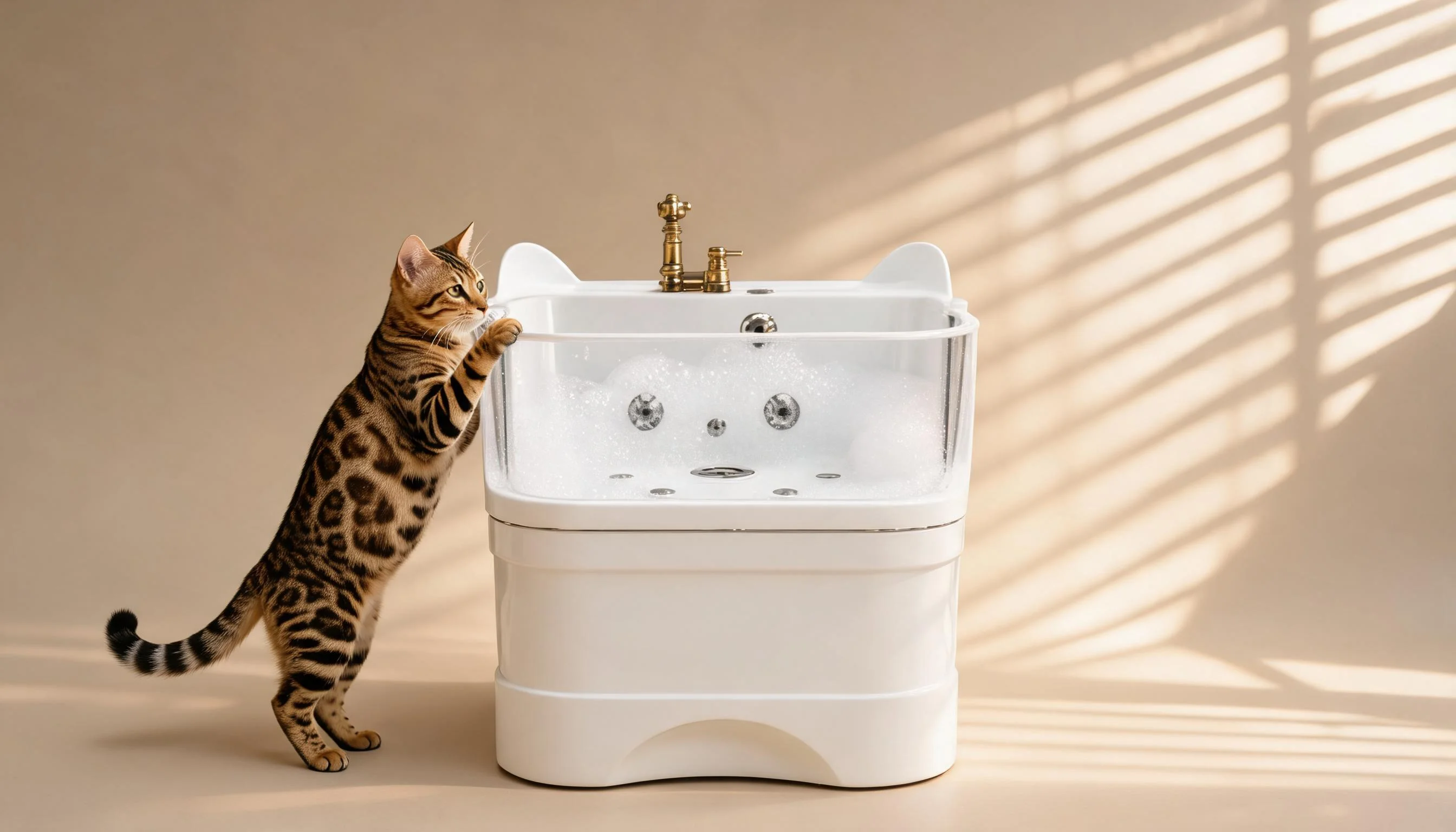 PetSPA Ozone Bathtub Mini · Golden Afternoon · GuardLynx
