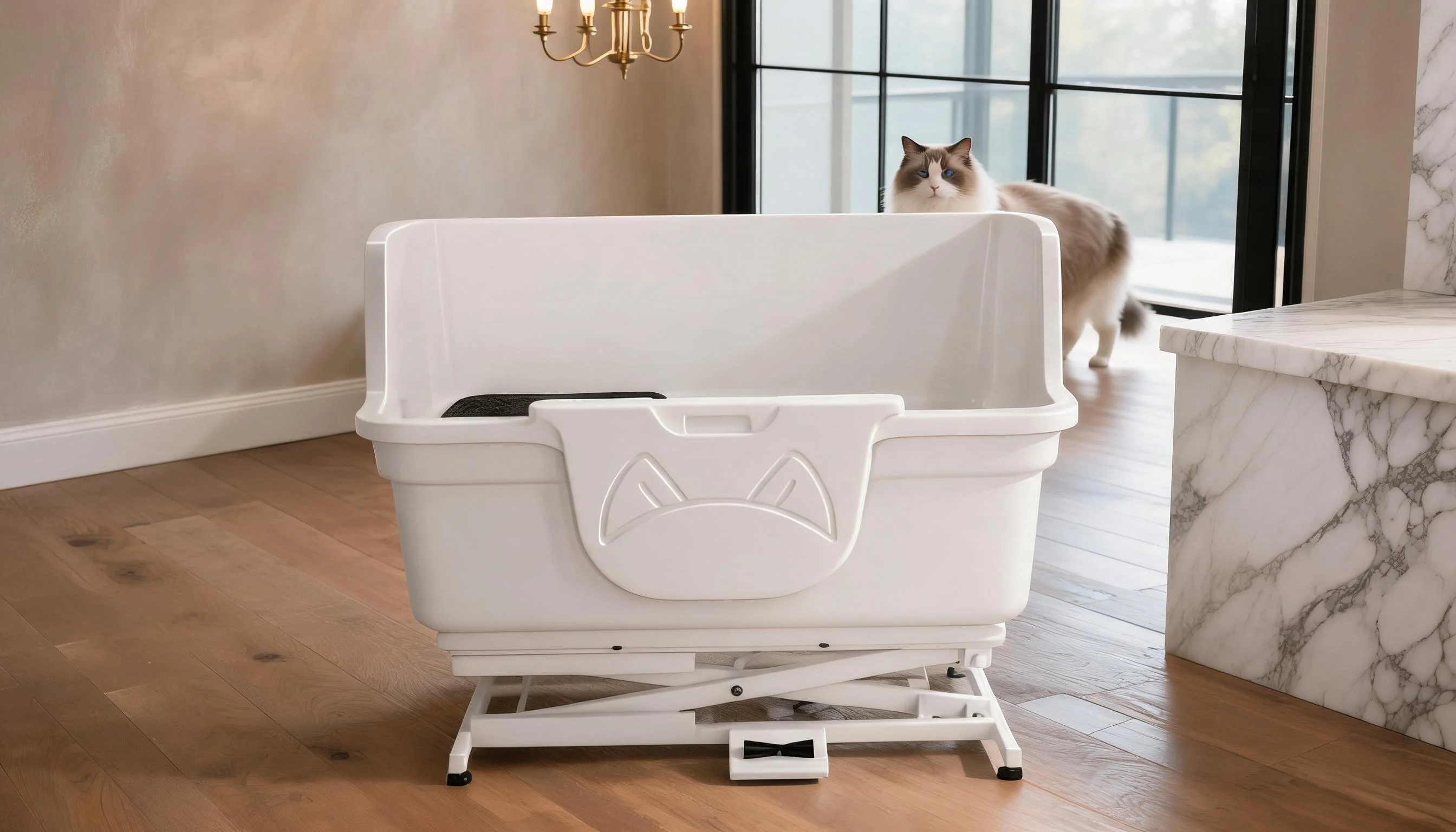 Electric Lift Single-Door Pet Bath Tub · Detail image 1 · GuardLynx