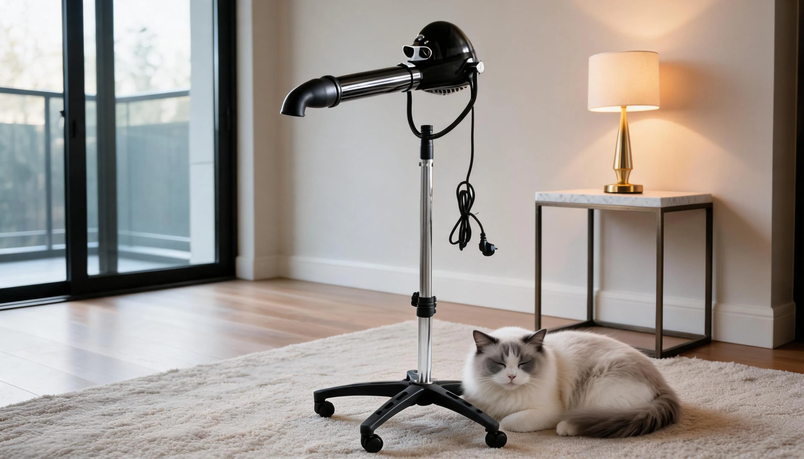 Vertical Ionic Quiet Pet Grooming Dryer · Low Operating Noise · GuardLynx