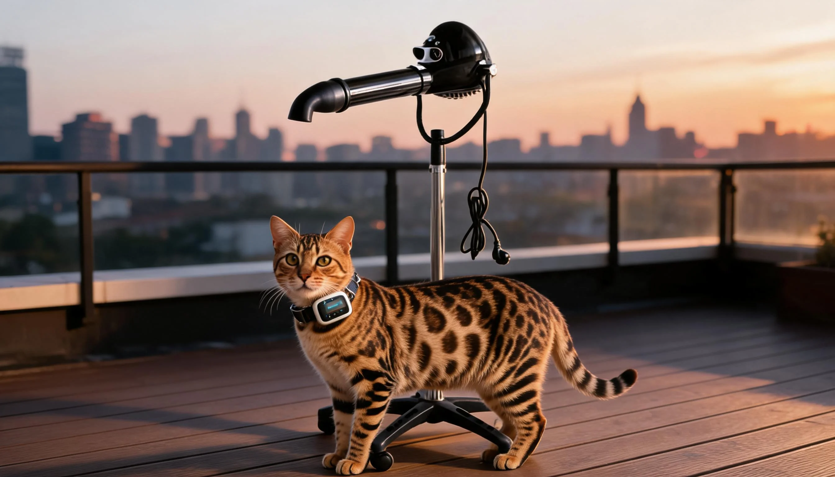 Vertical Ionic Quiet Pet Grooming Dryer · Evening Glow on the Terrace · GuardLynx