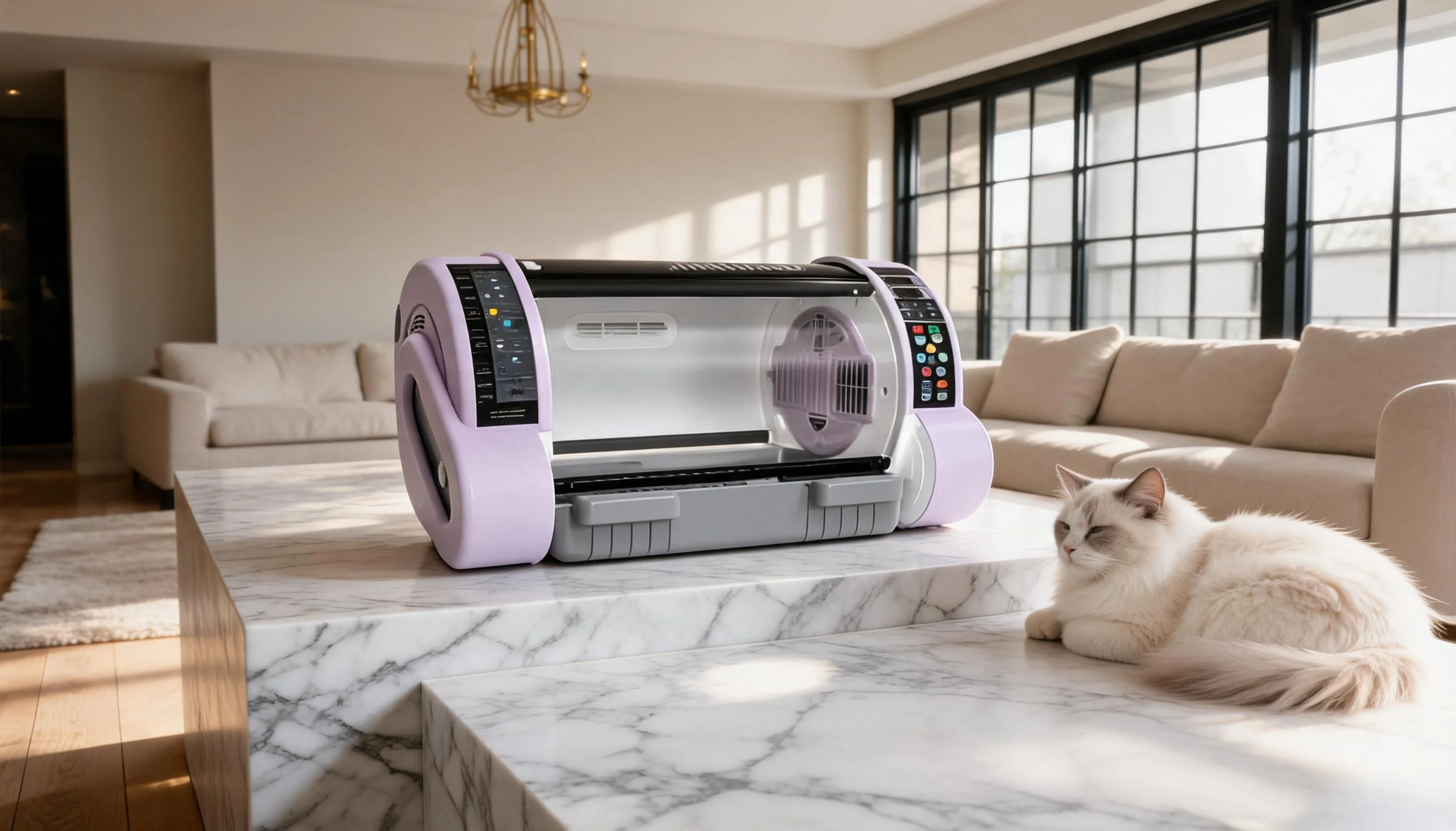 Smart Thermostatic Breeding Chamber · Misty Lilac · GuardLynx