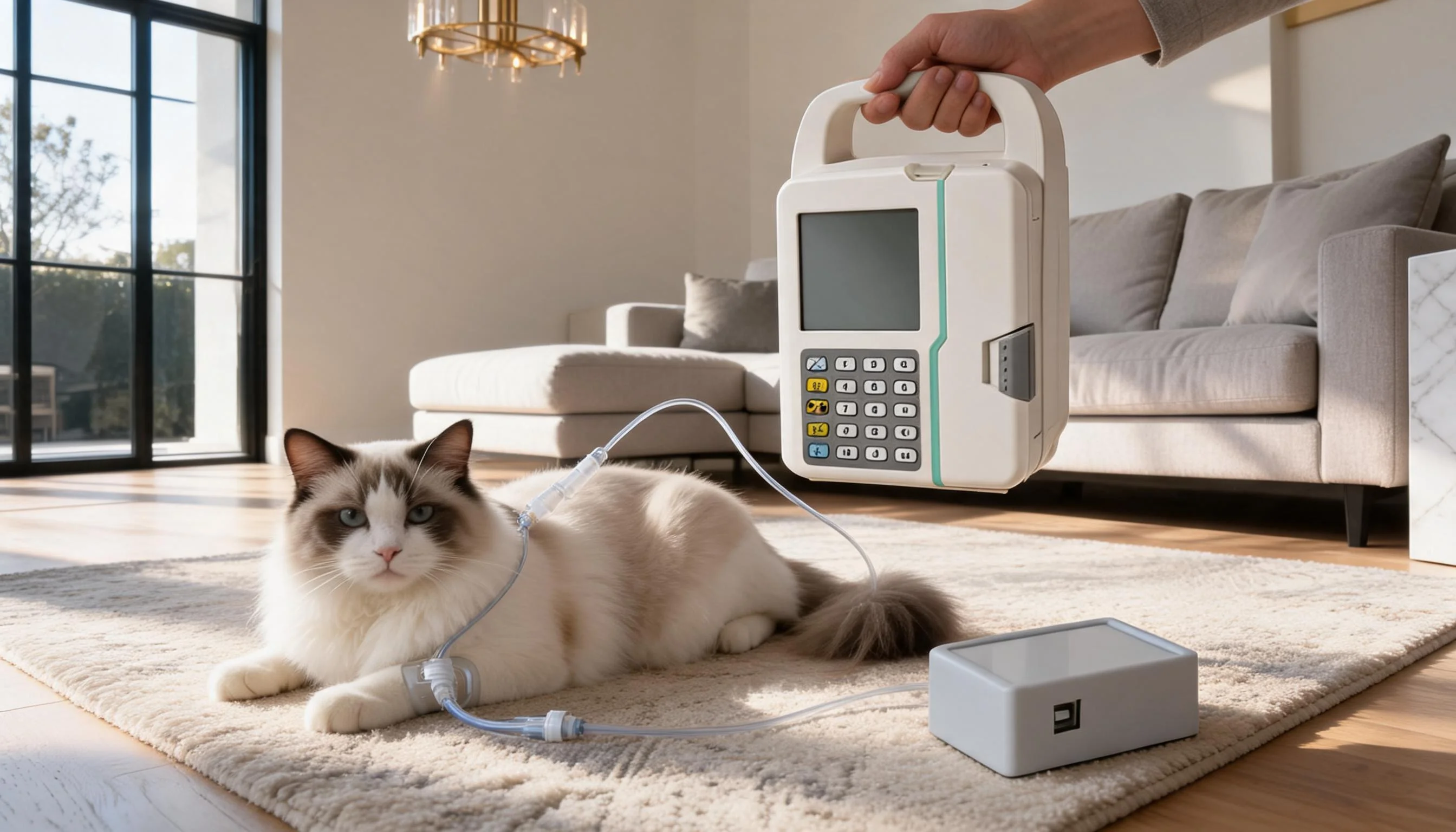PetSmart IV Infusion Pump with Precision Flow Control · Portable Design · GuardLynx